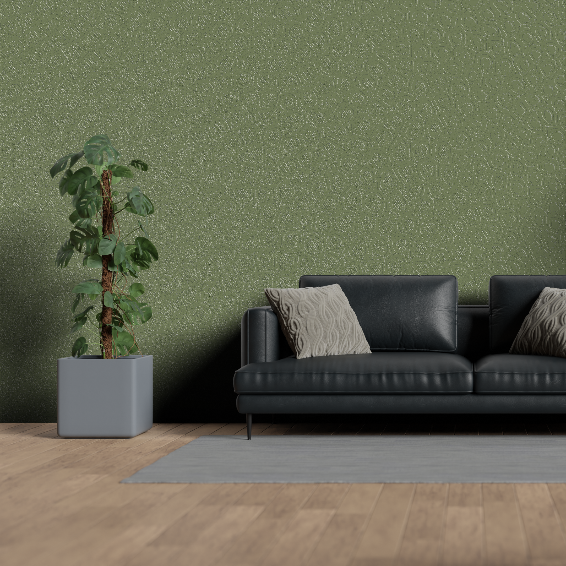 3D Tundra Turf - Paintable Mural