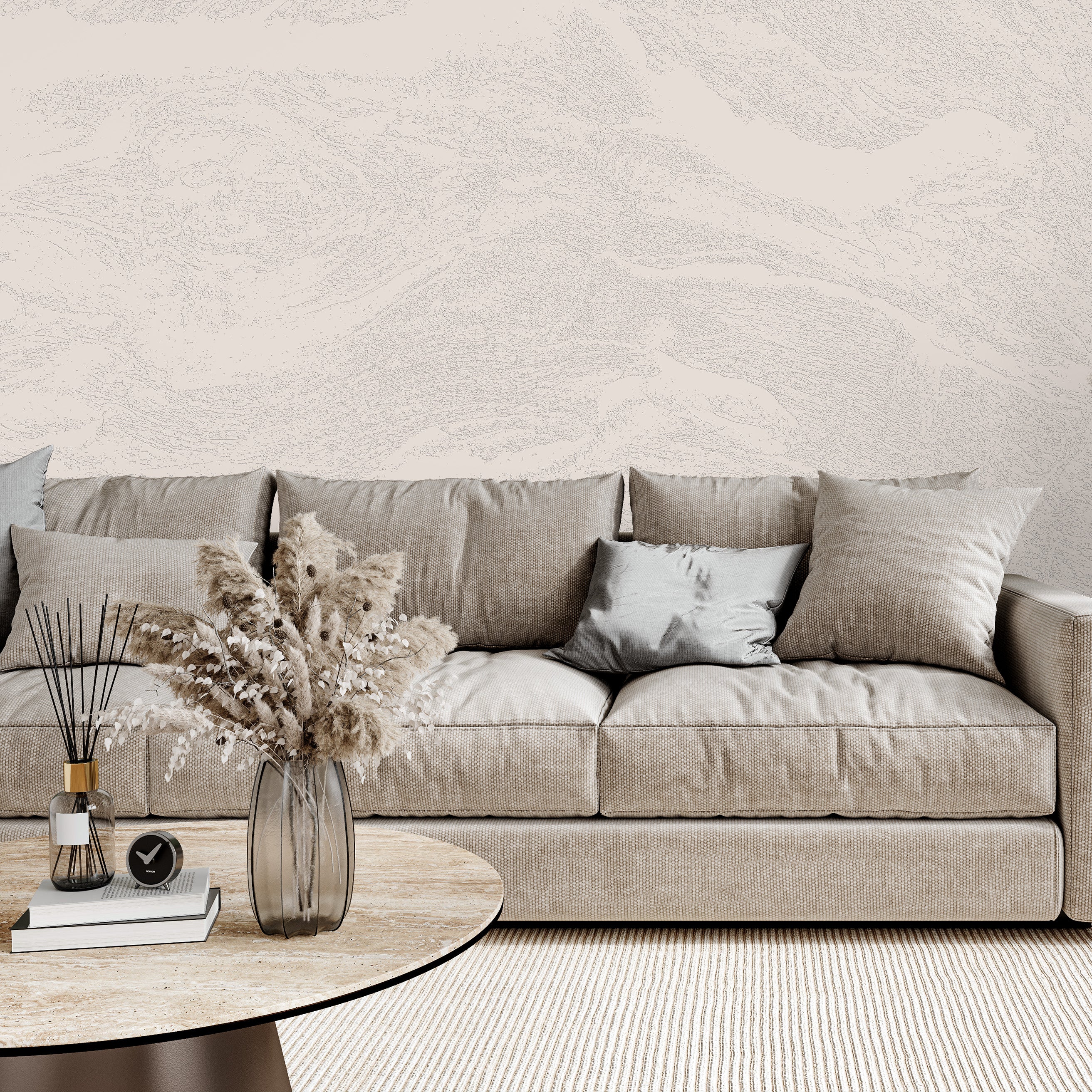 3D Tranquil Terrain - Paintable Mural