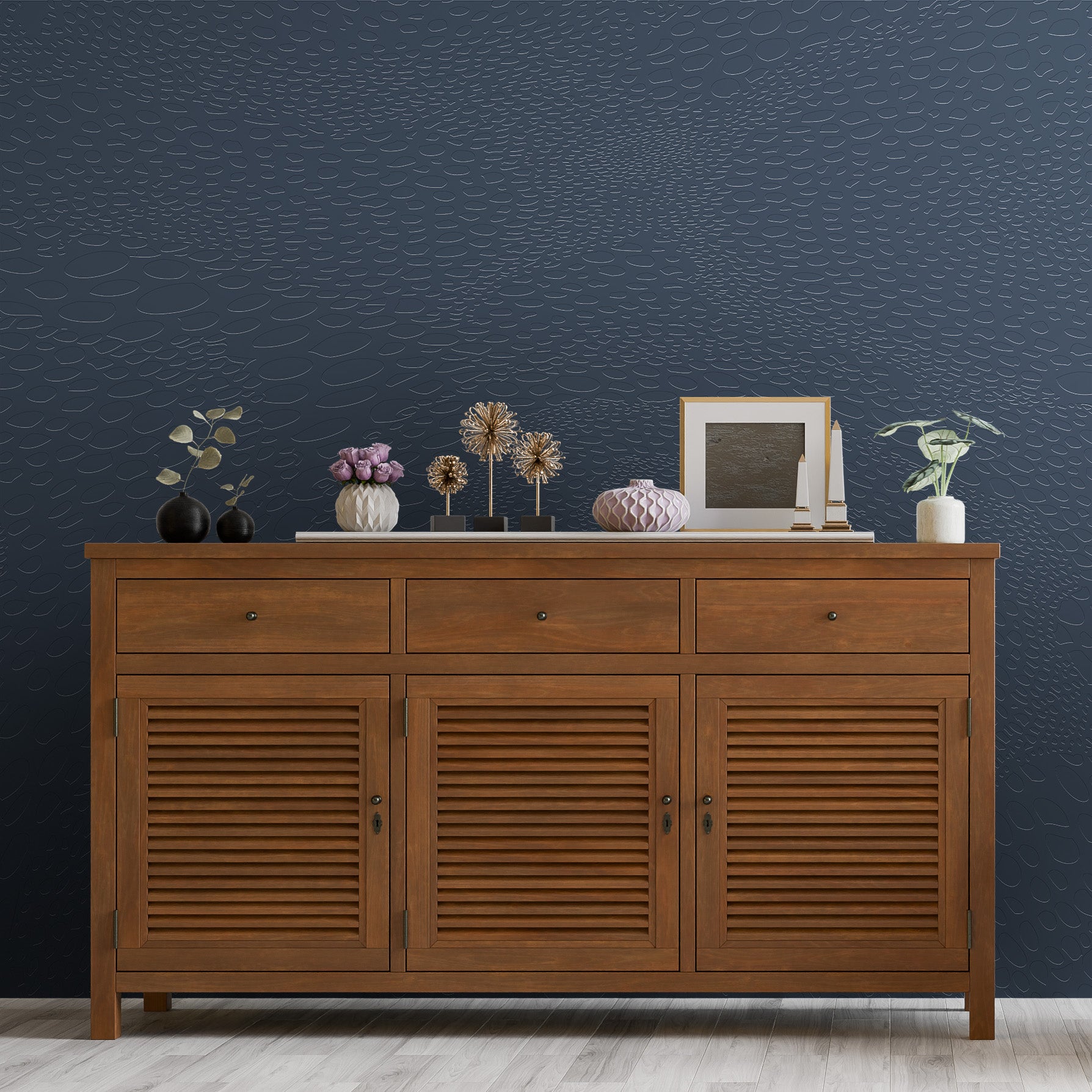 3D Aquatic Scales - Paintable Mural