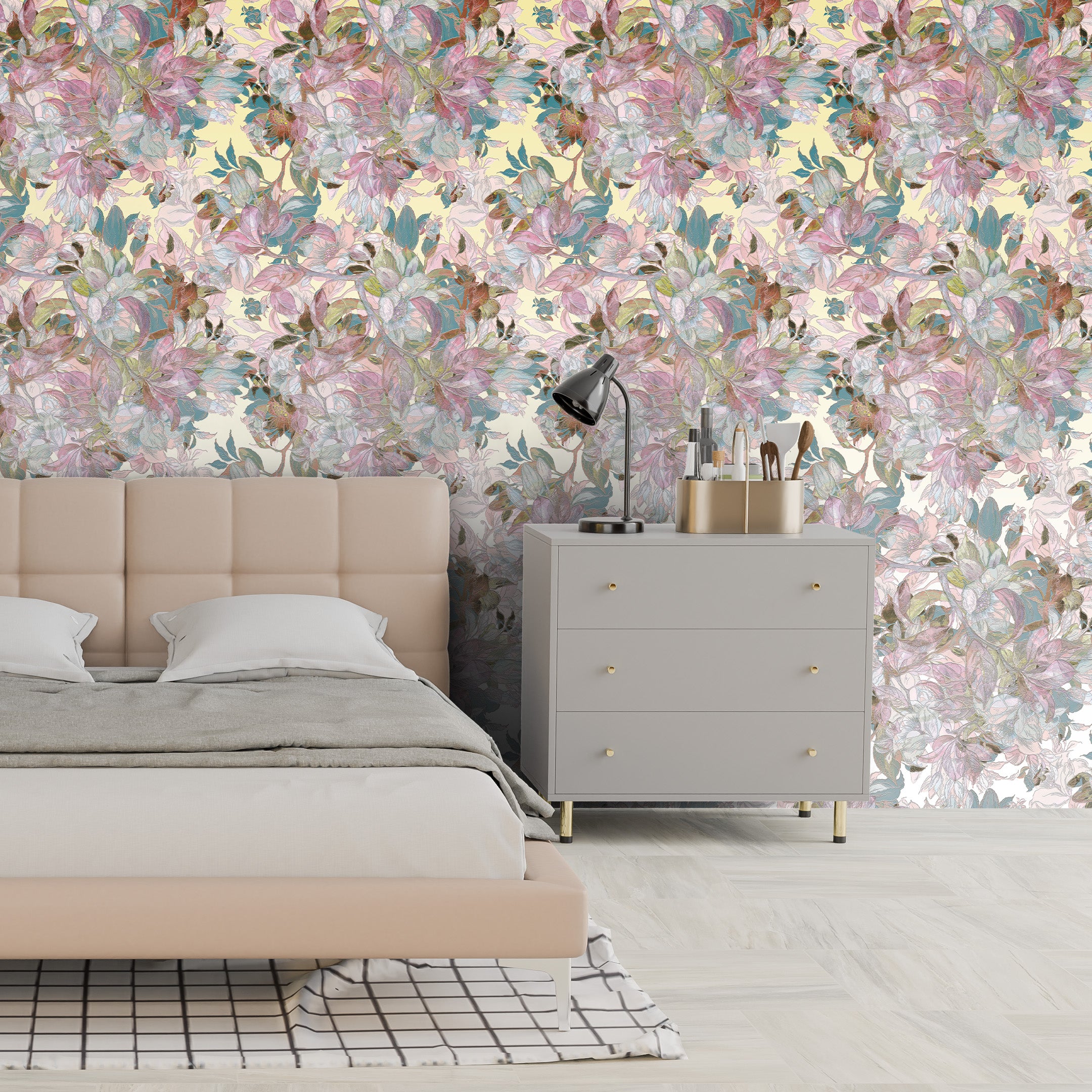 3D Dreamy Floral - Printed Mural