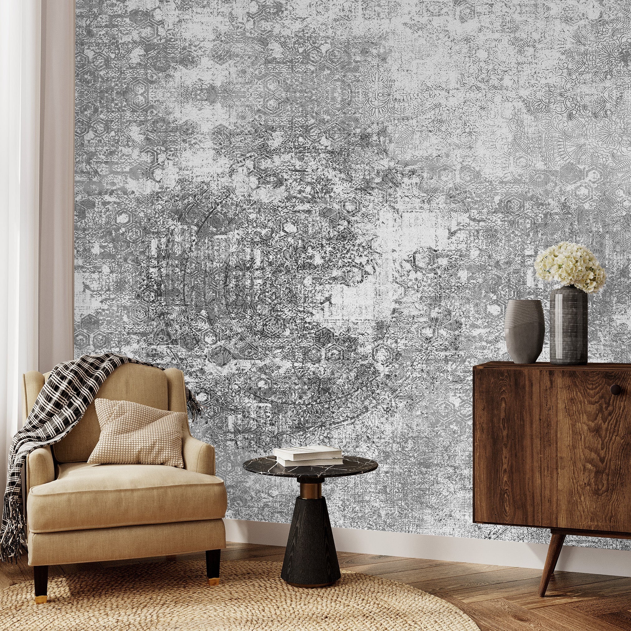 3D Distressed Vintage - Printed Mural