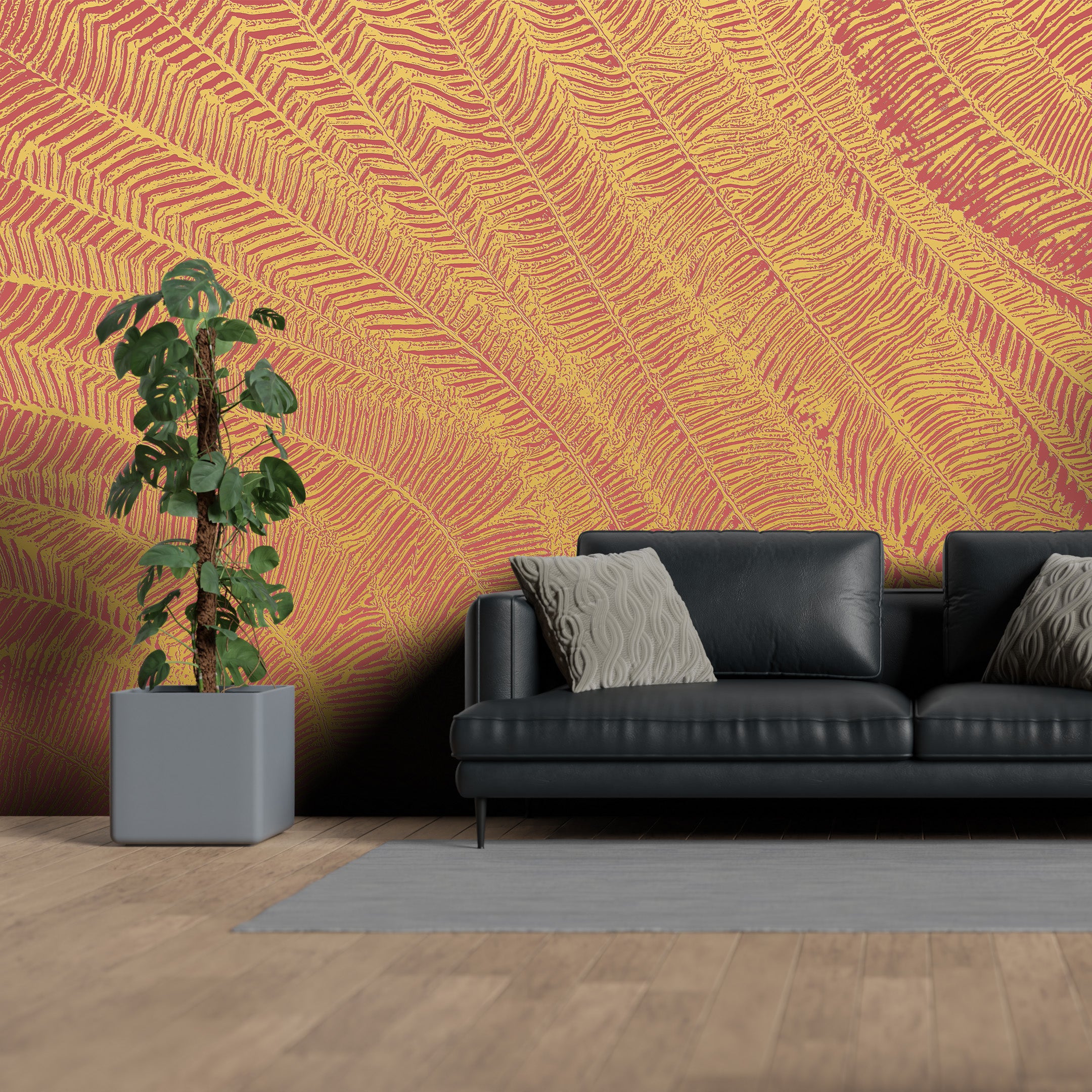 3D Flowing Fields - Paintable Mural