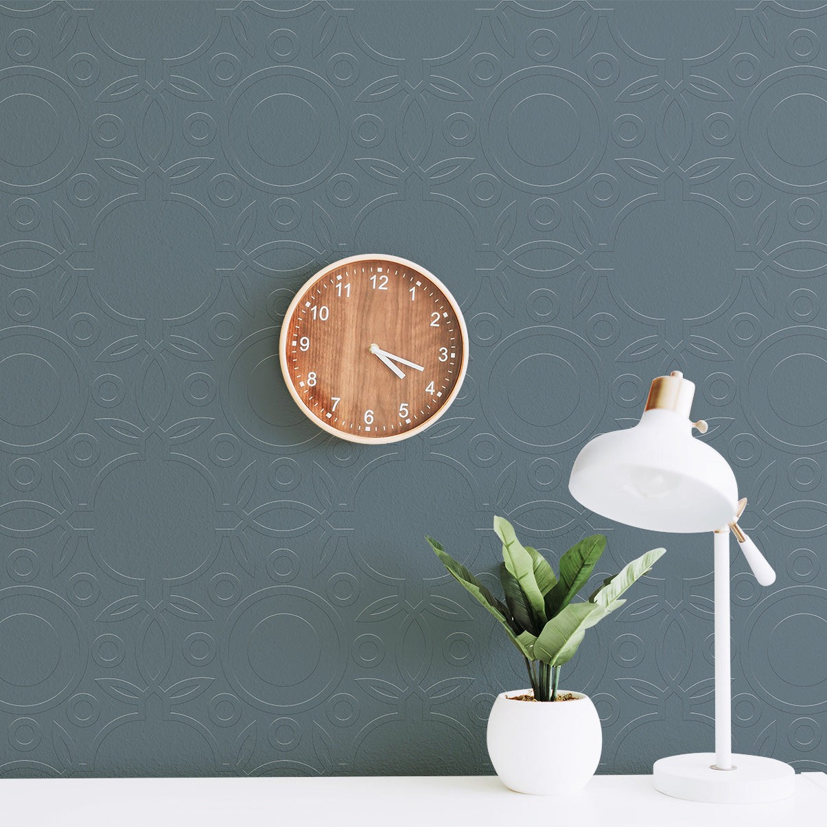 3D Regal Geometric Compass - Paintable Wallpaper