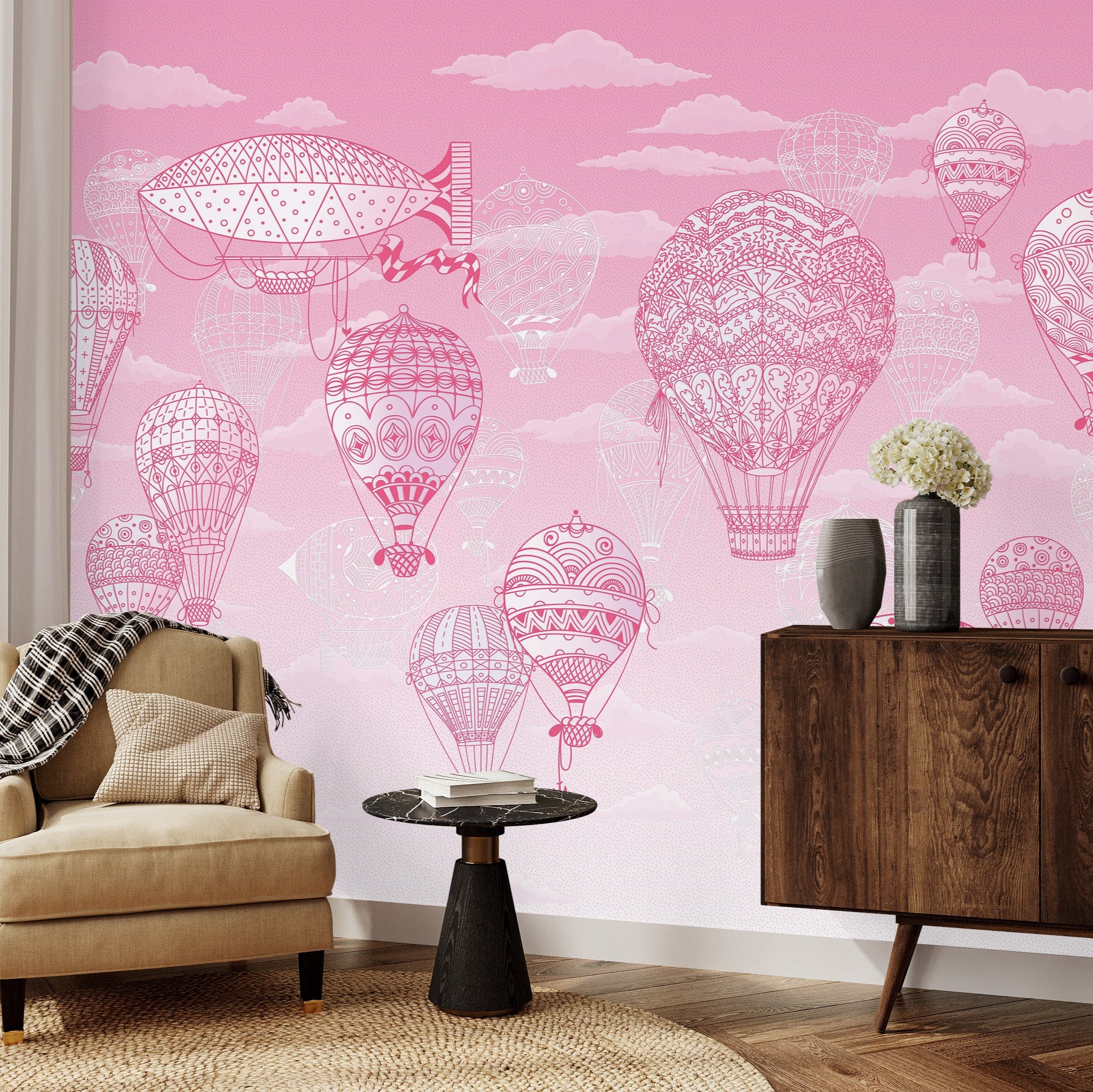 3D Balloon Voyage - Printed Mural