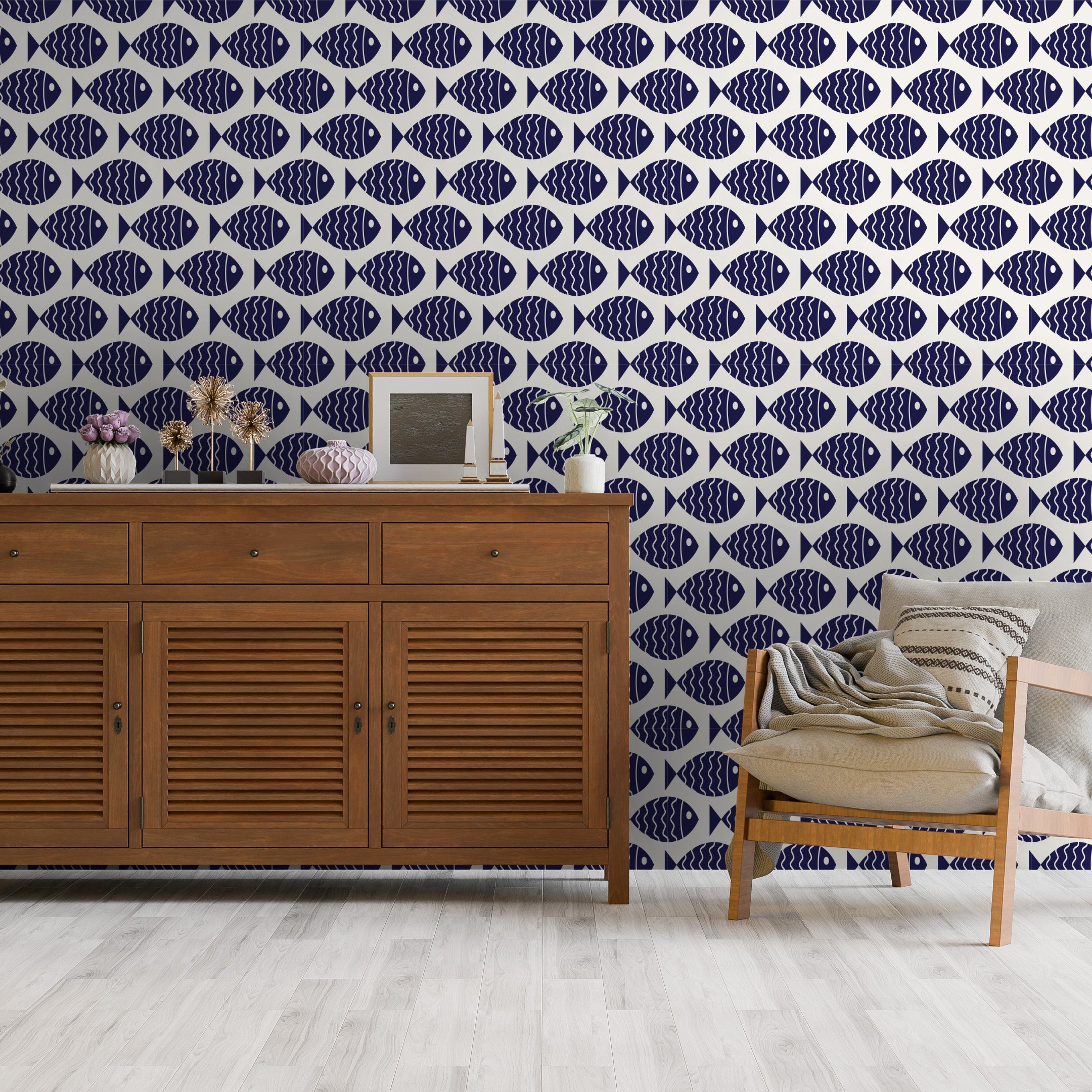 Coastal Fin Folk Print