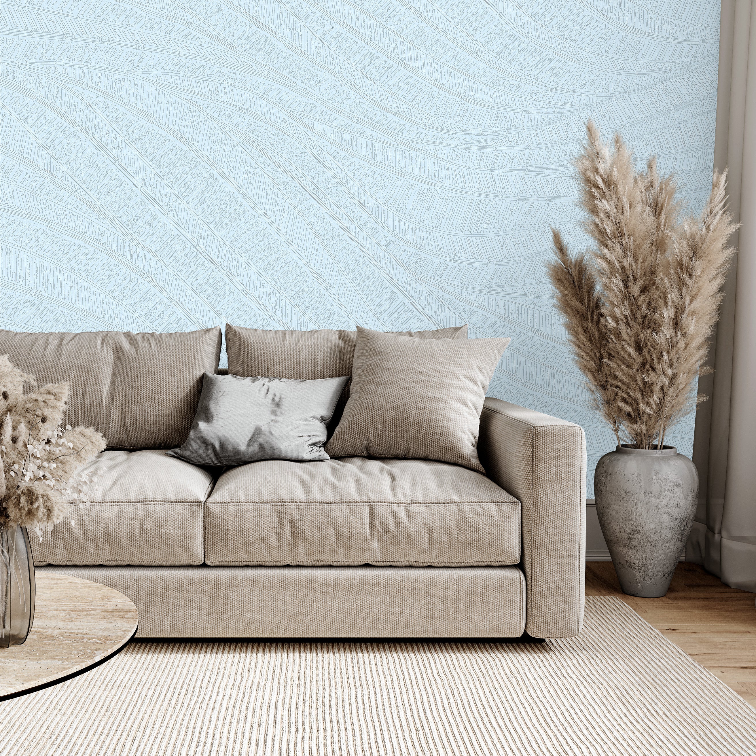 3D Combed Silk Wave - Paintable Mural