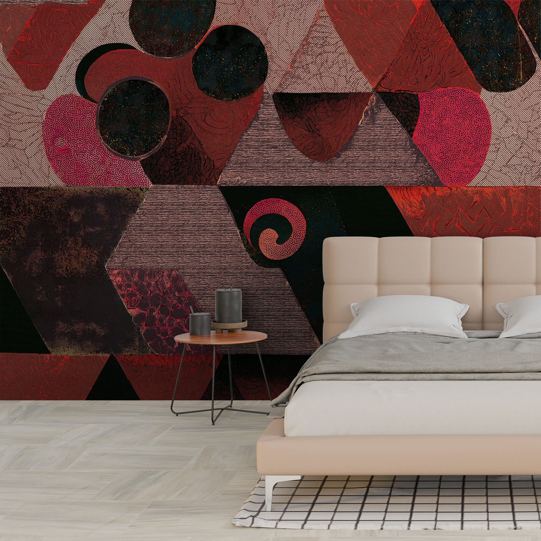 3D Geometric Fusion - Printed Mural