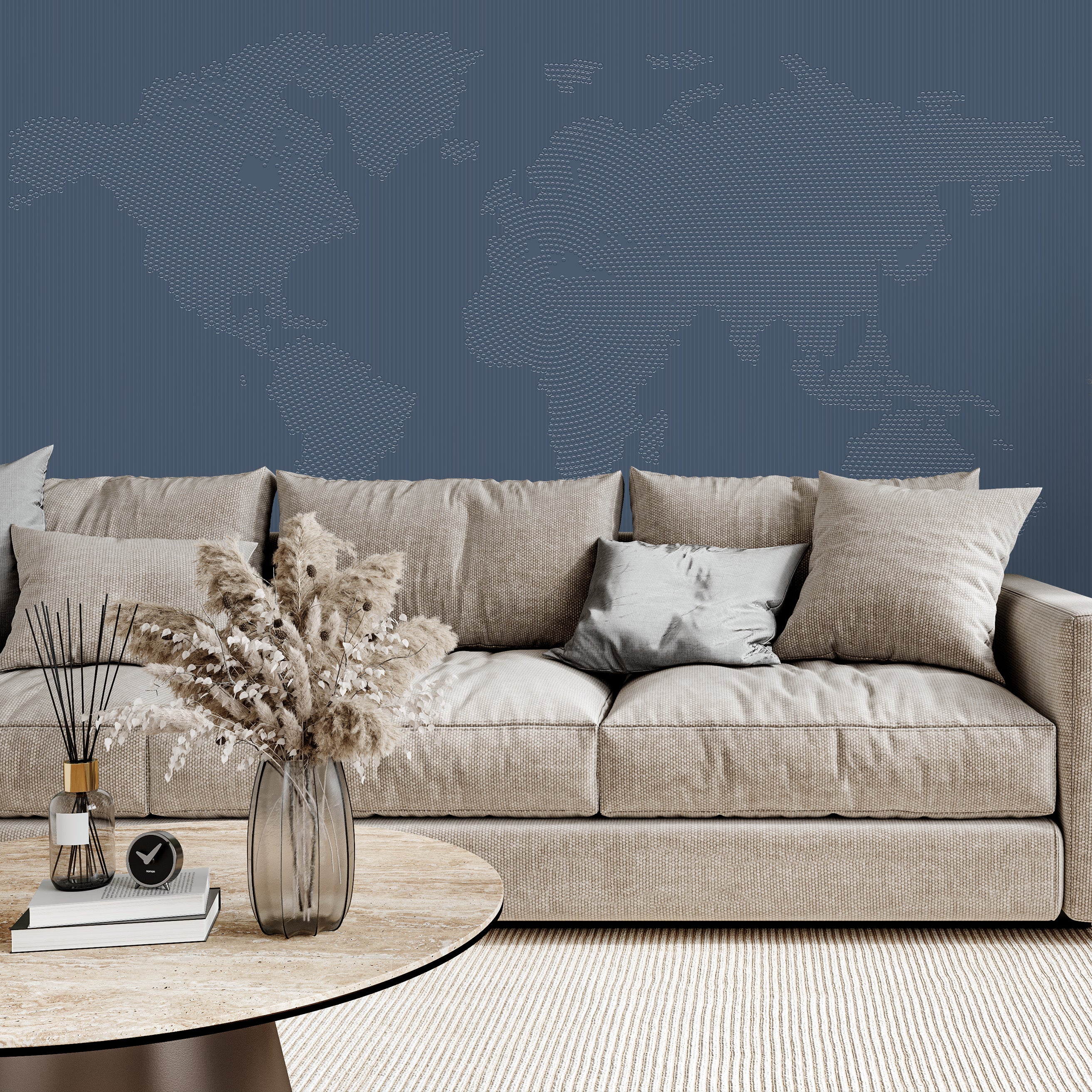 3D Earth's Dynamic Echo - Paintable Mural