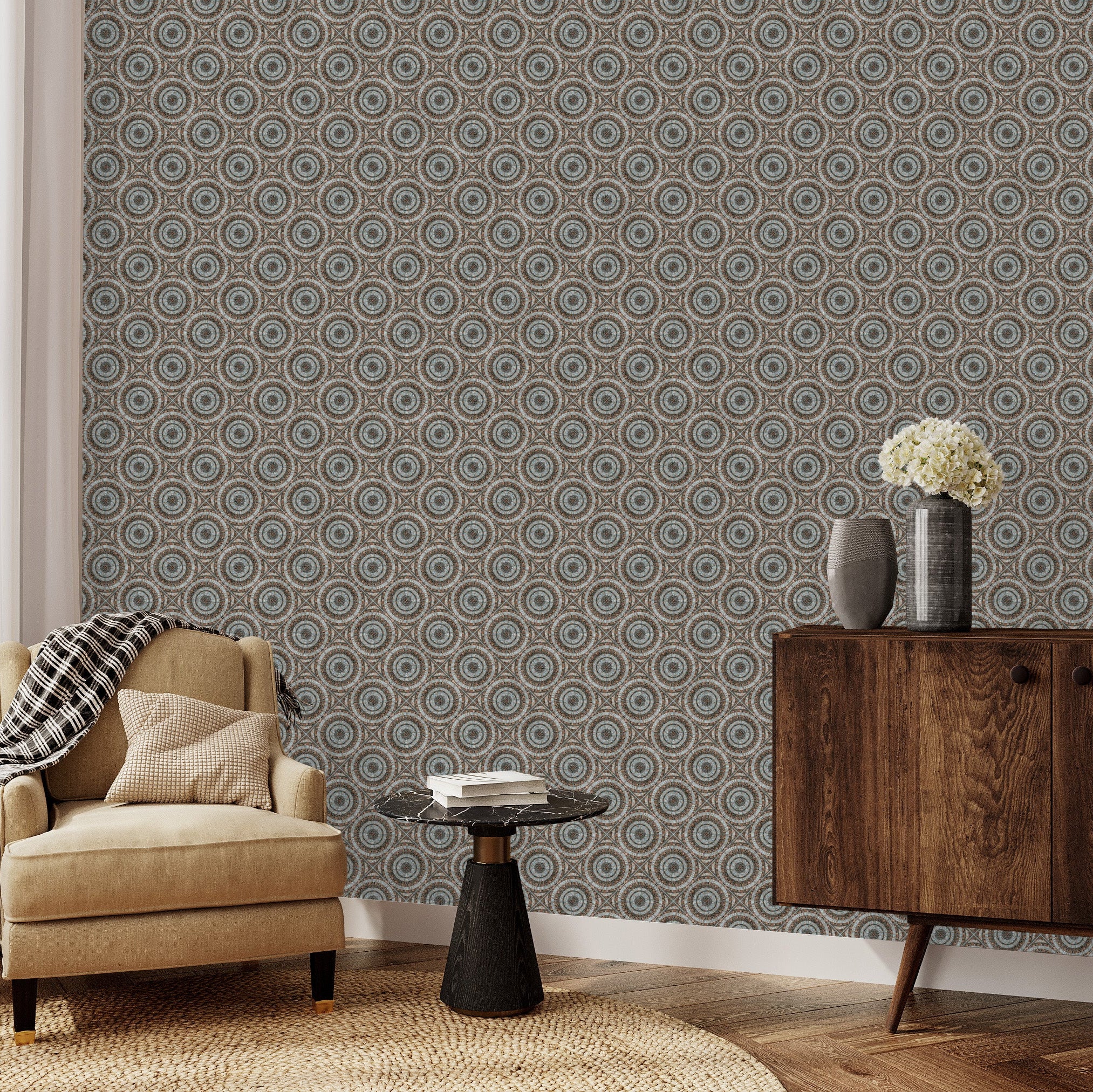 3D Handcrafted Tiles - Printed Wallpaper