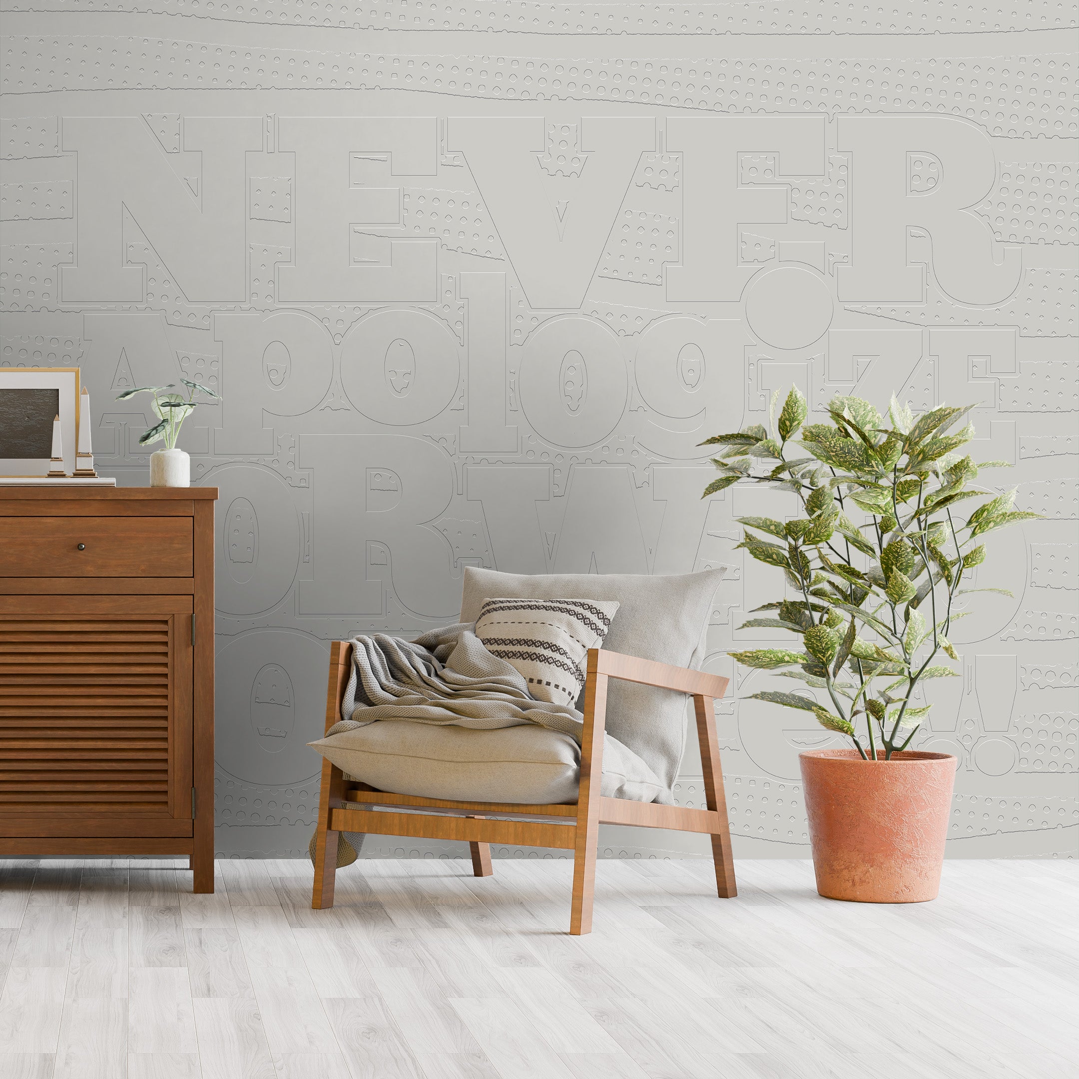 3D Self-Affirmation - Paintable Mural