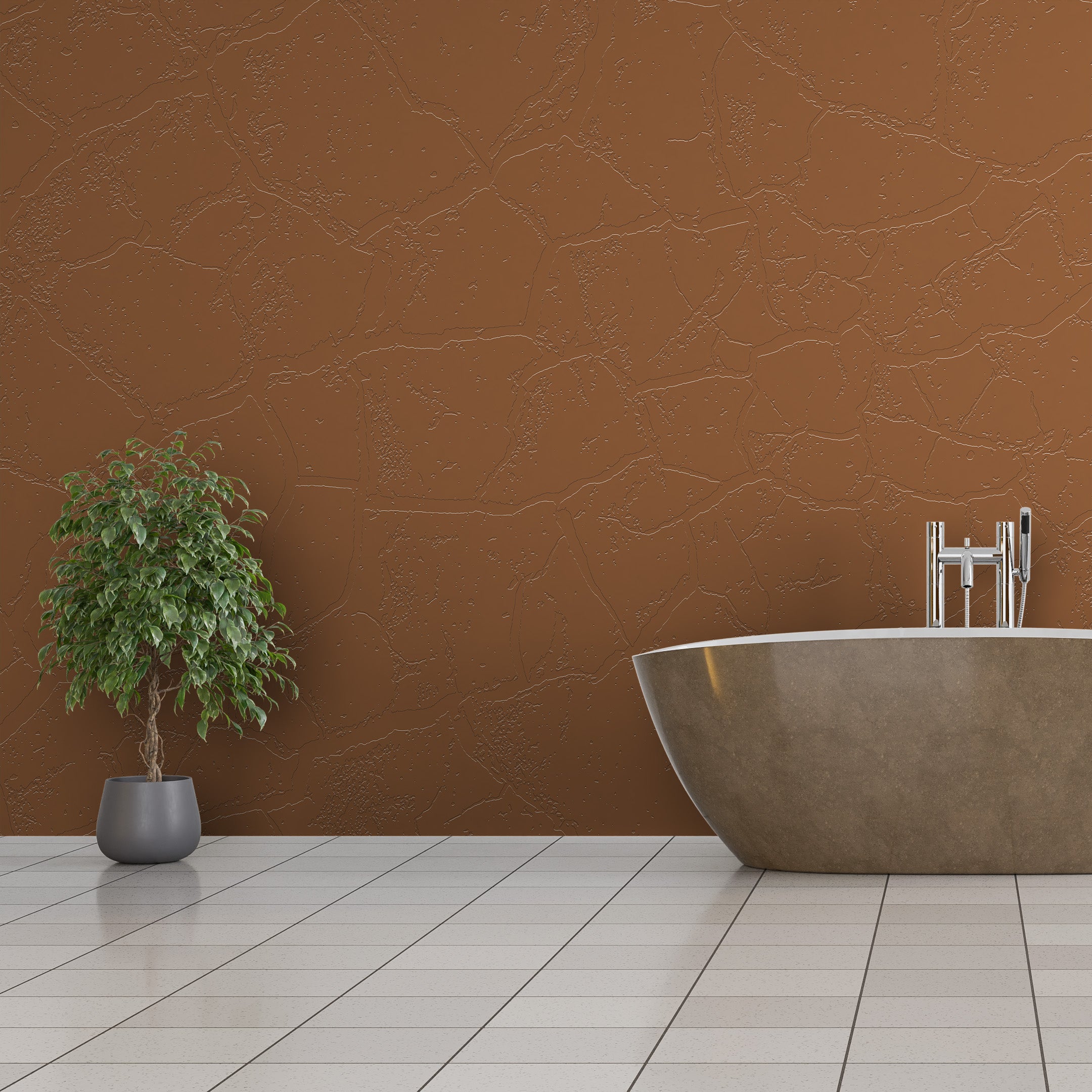 3D Erosion Contour - Paintable Mural