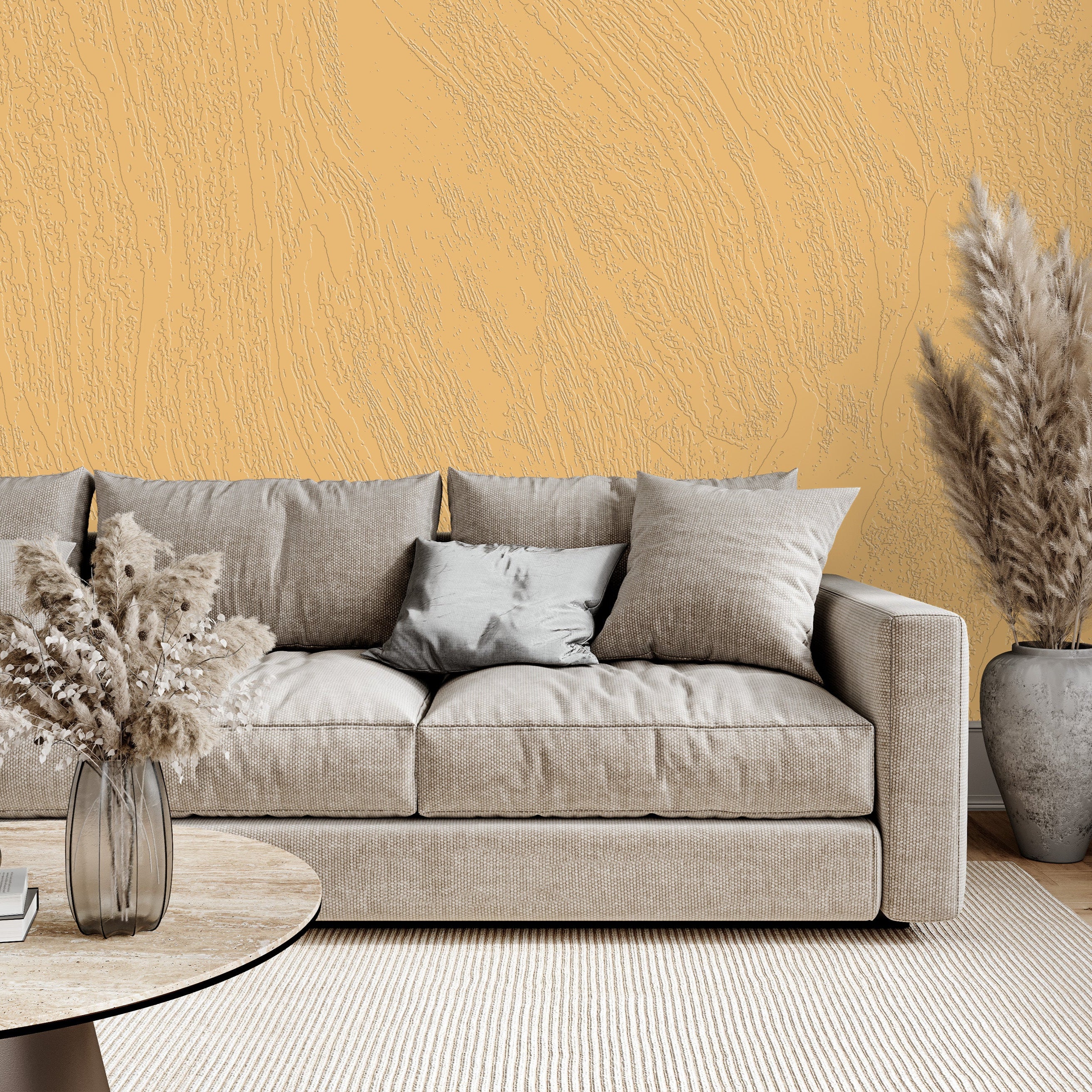 3D Abstract Brushwork - Paintable Mural