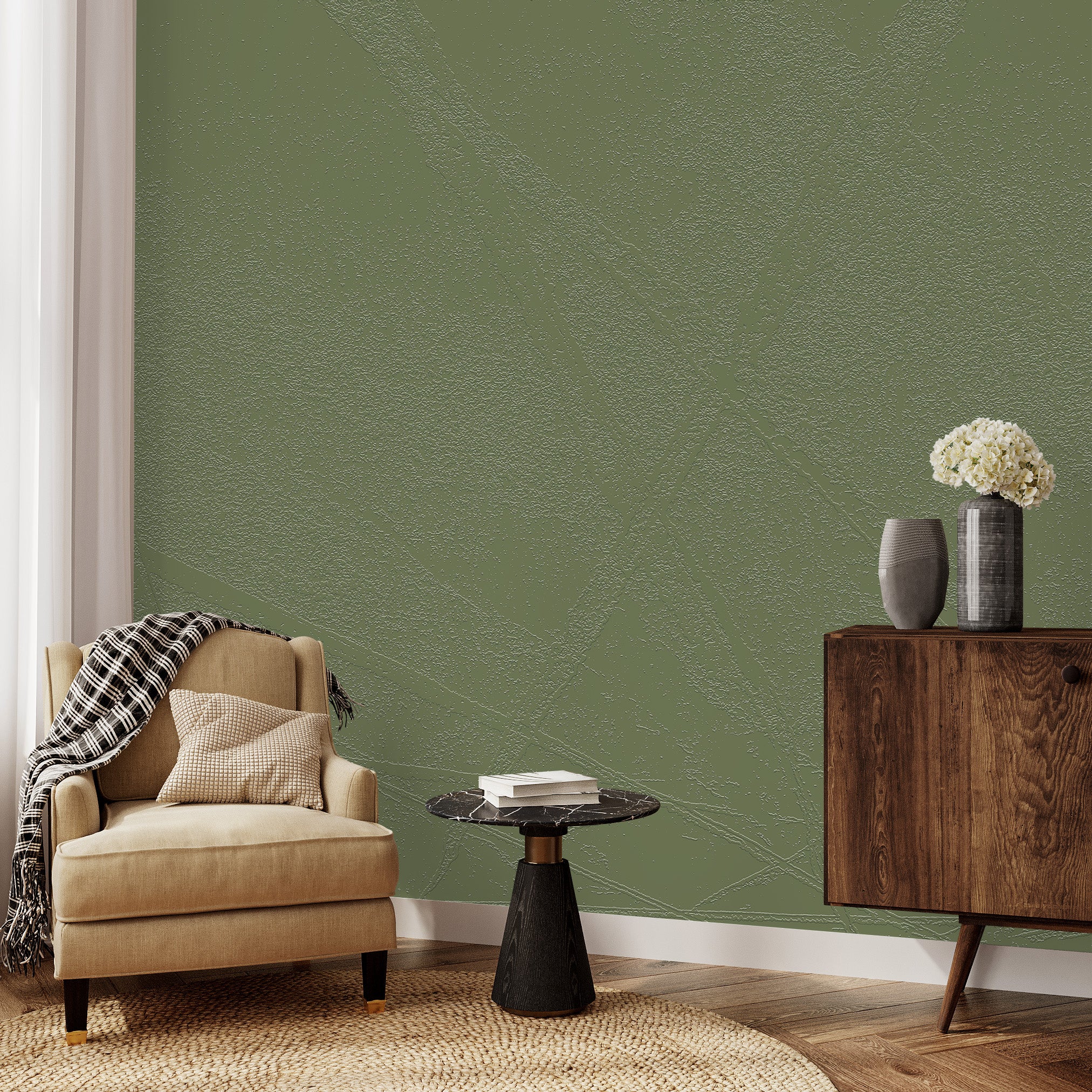 3D Brushed Silk - Paintable Mural