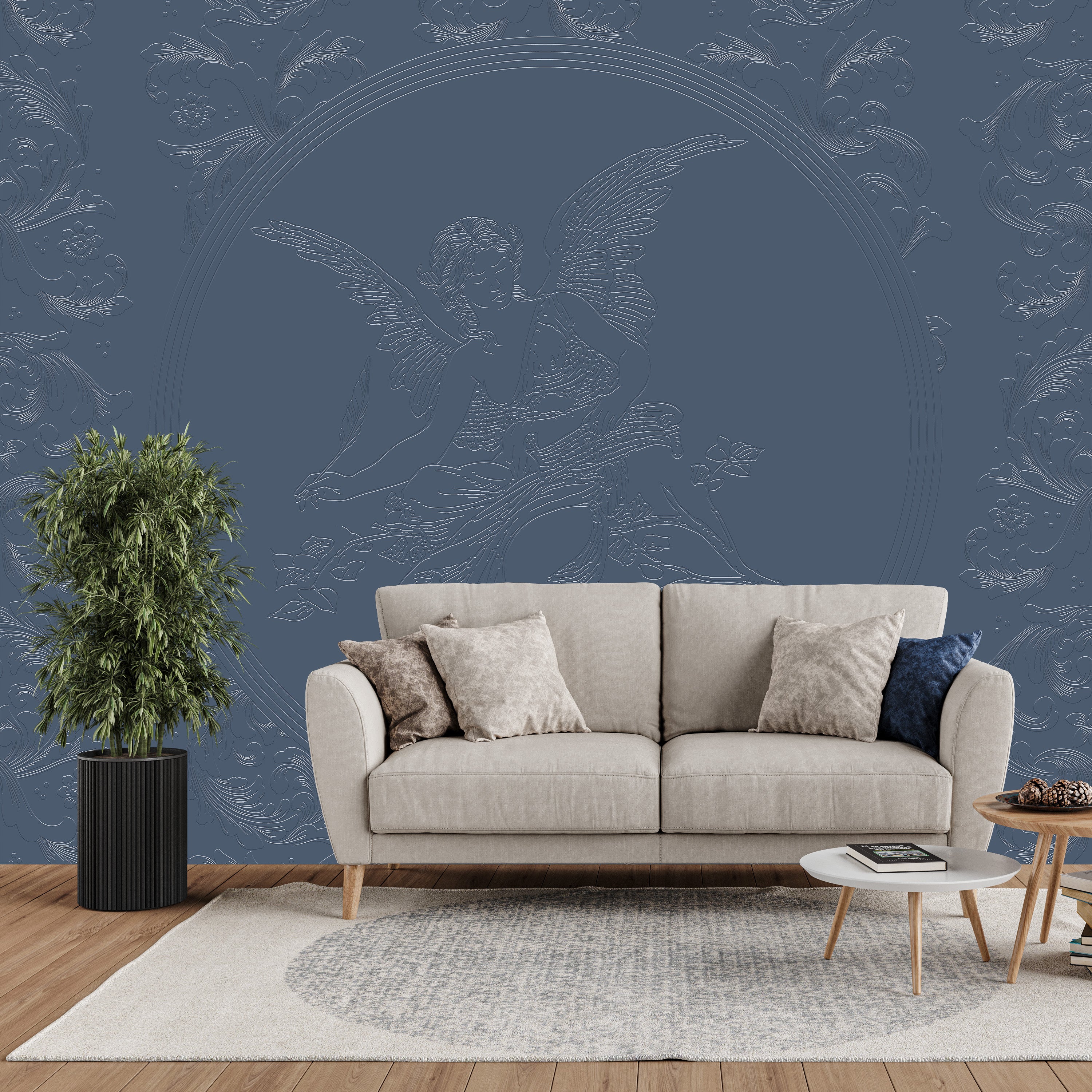 3D Celestial Angel - Paintable Mural