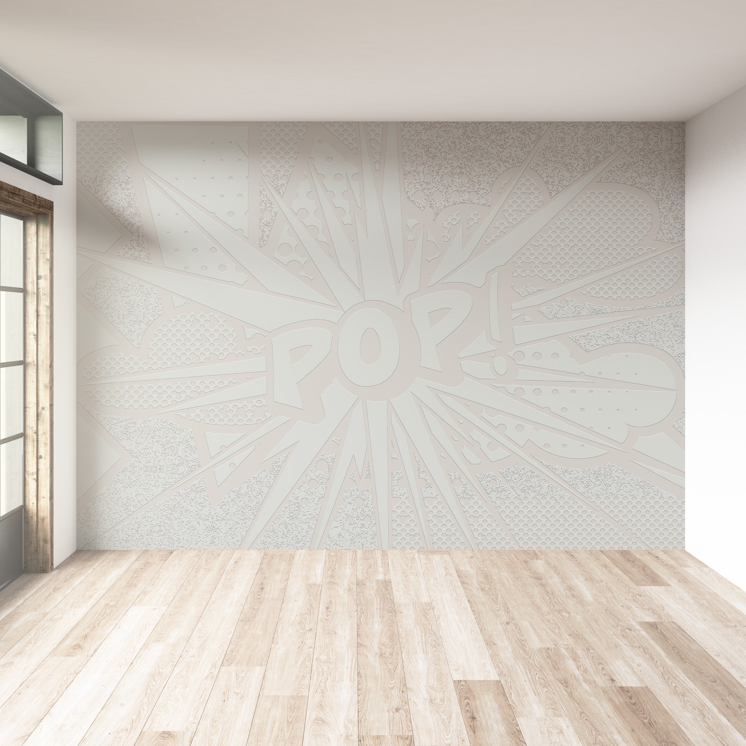 3D Pop Explosion - Paintable Mural