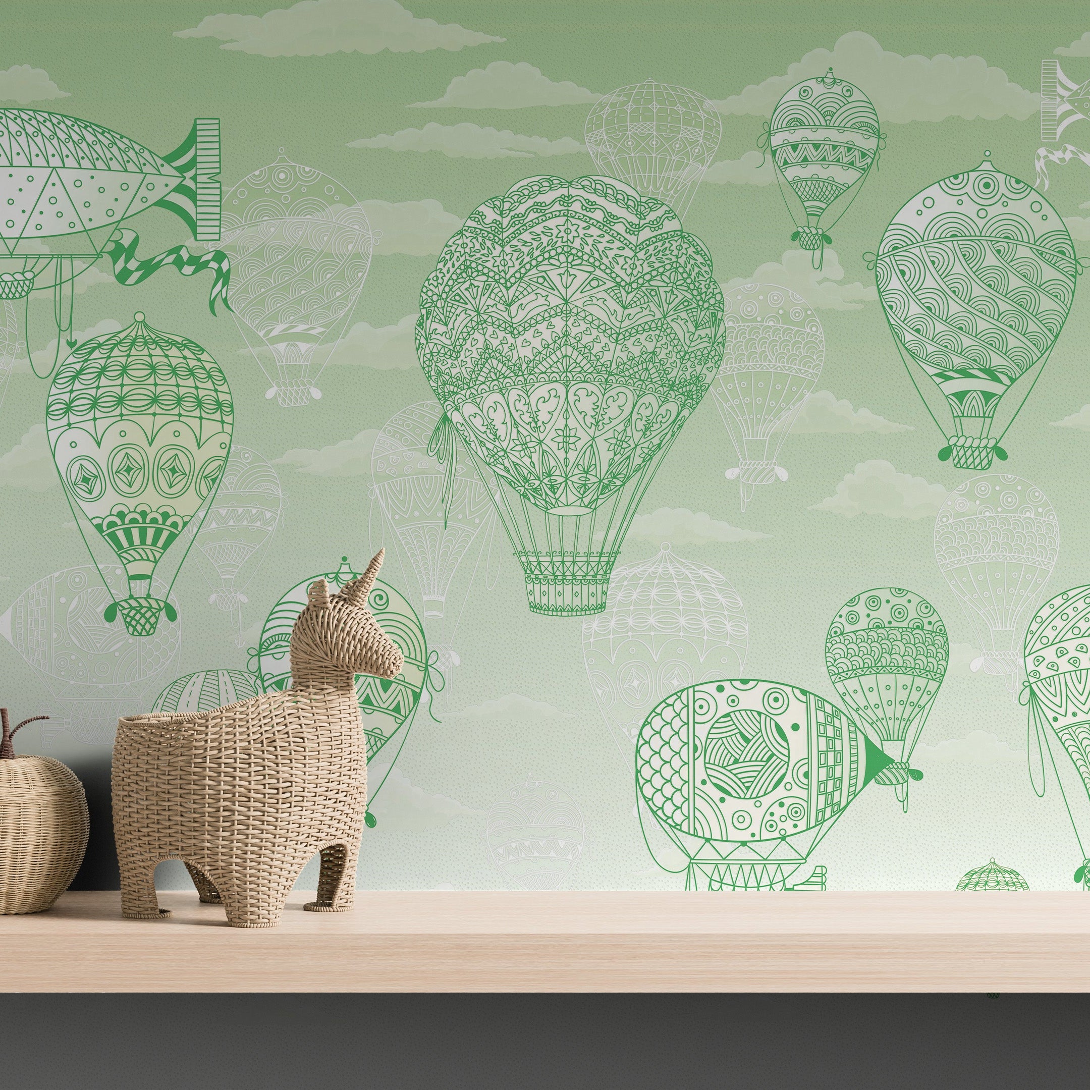 3D Balloon Voyage - Printed Mural