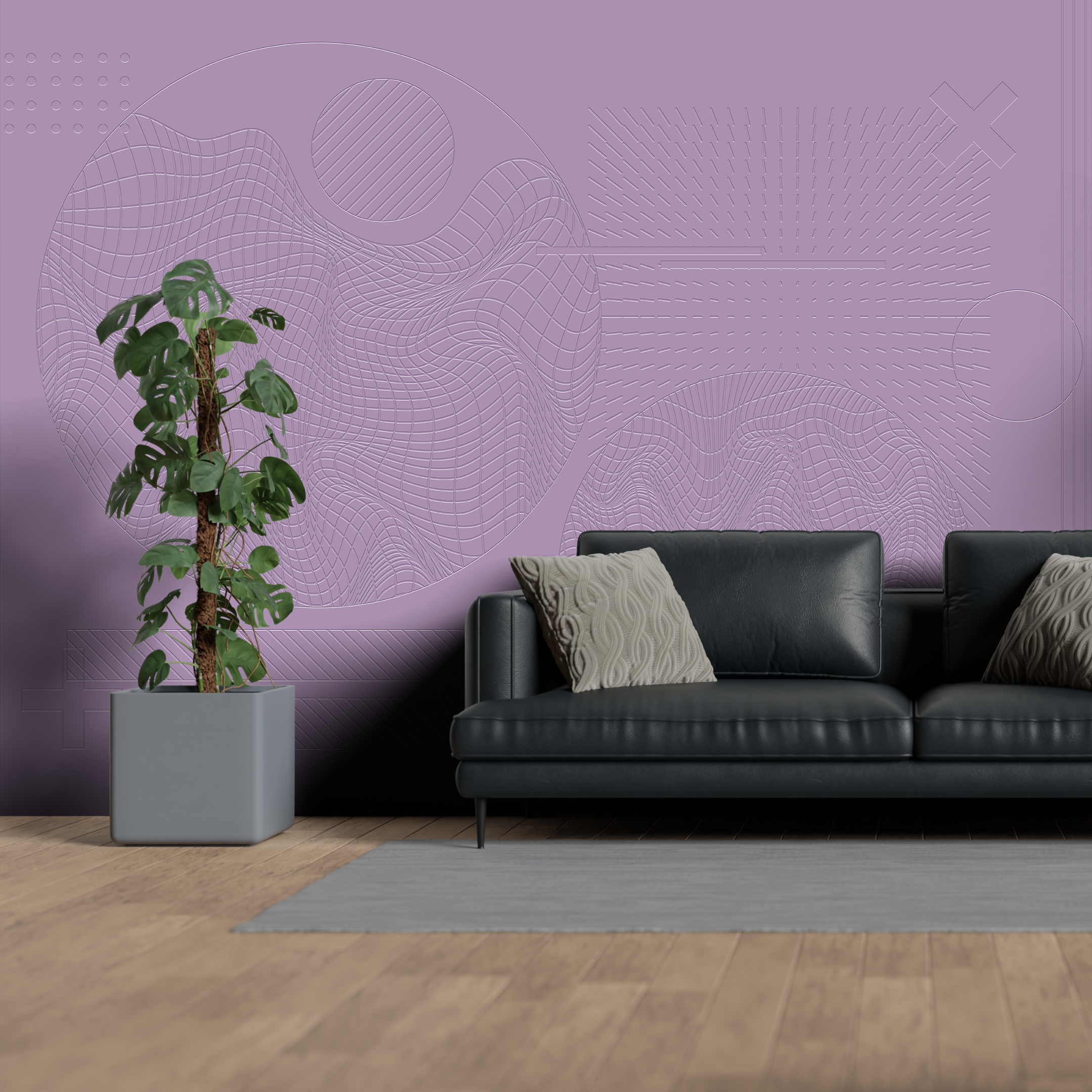 3D Urban Textures - Paintable Mural