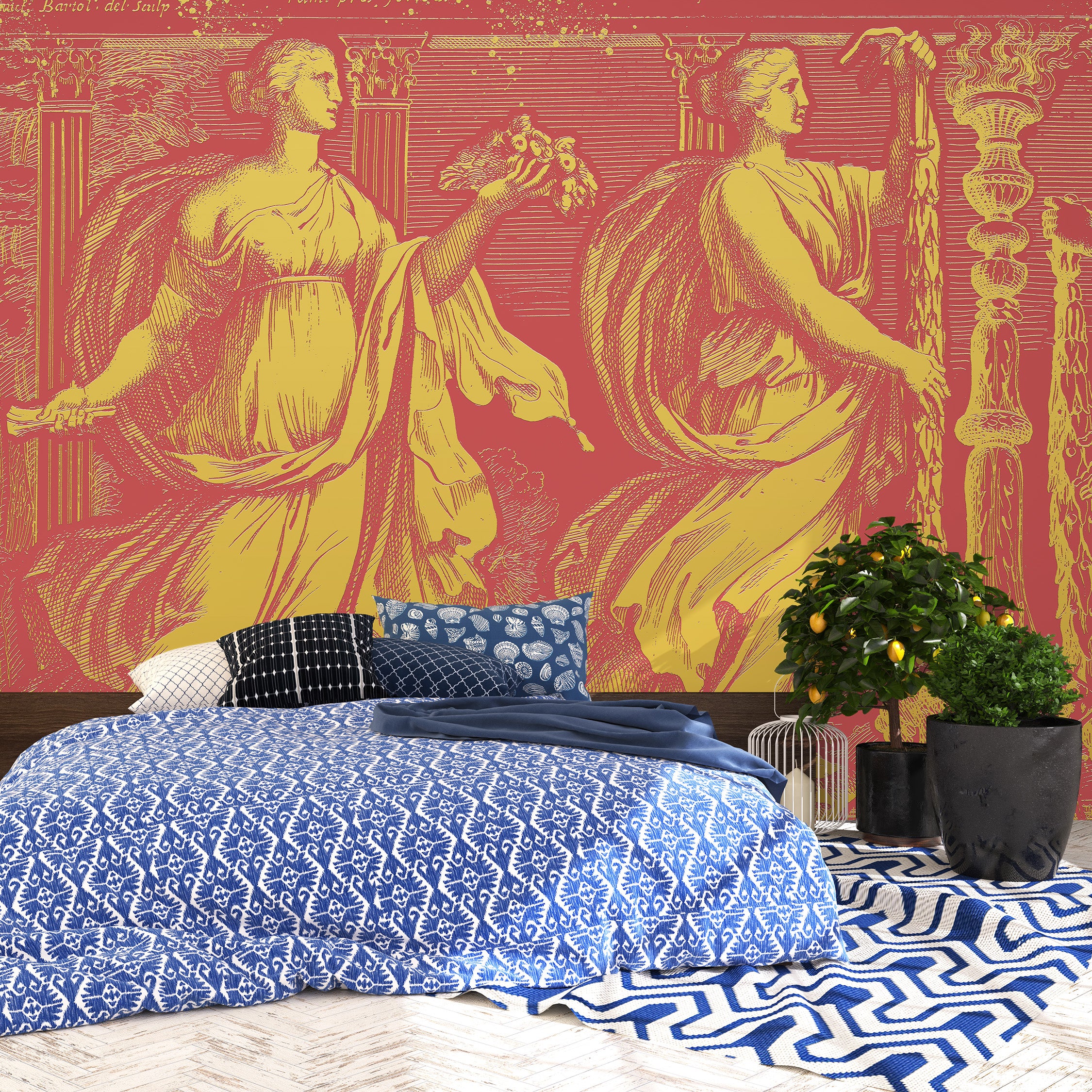 3D Eternal Muses - Paintable Mural