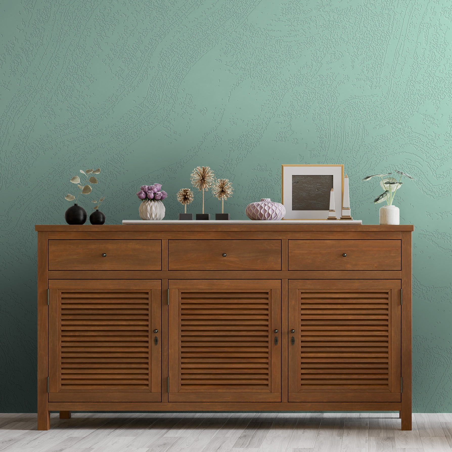3D Whispering Driftwood Trails - Paintable Mural