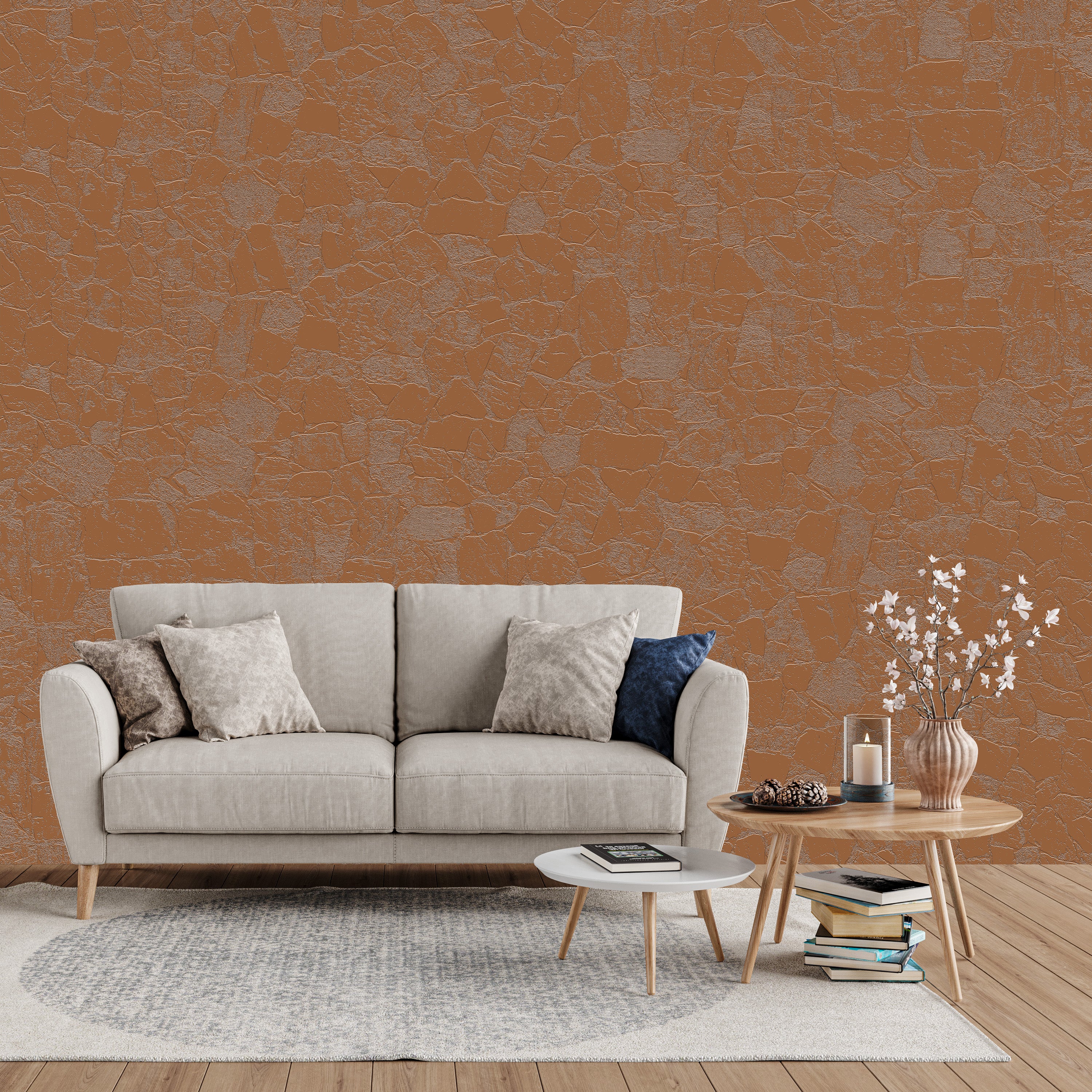 3D Rustic Quarry - Paintable Mural