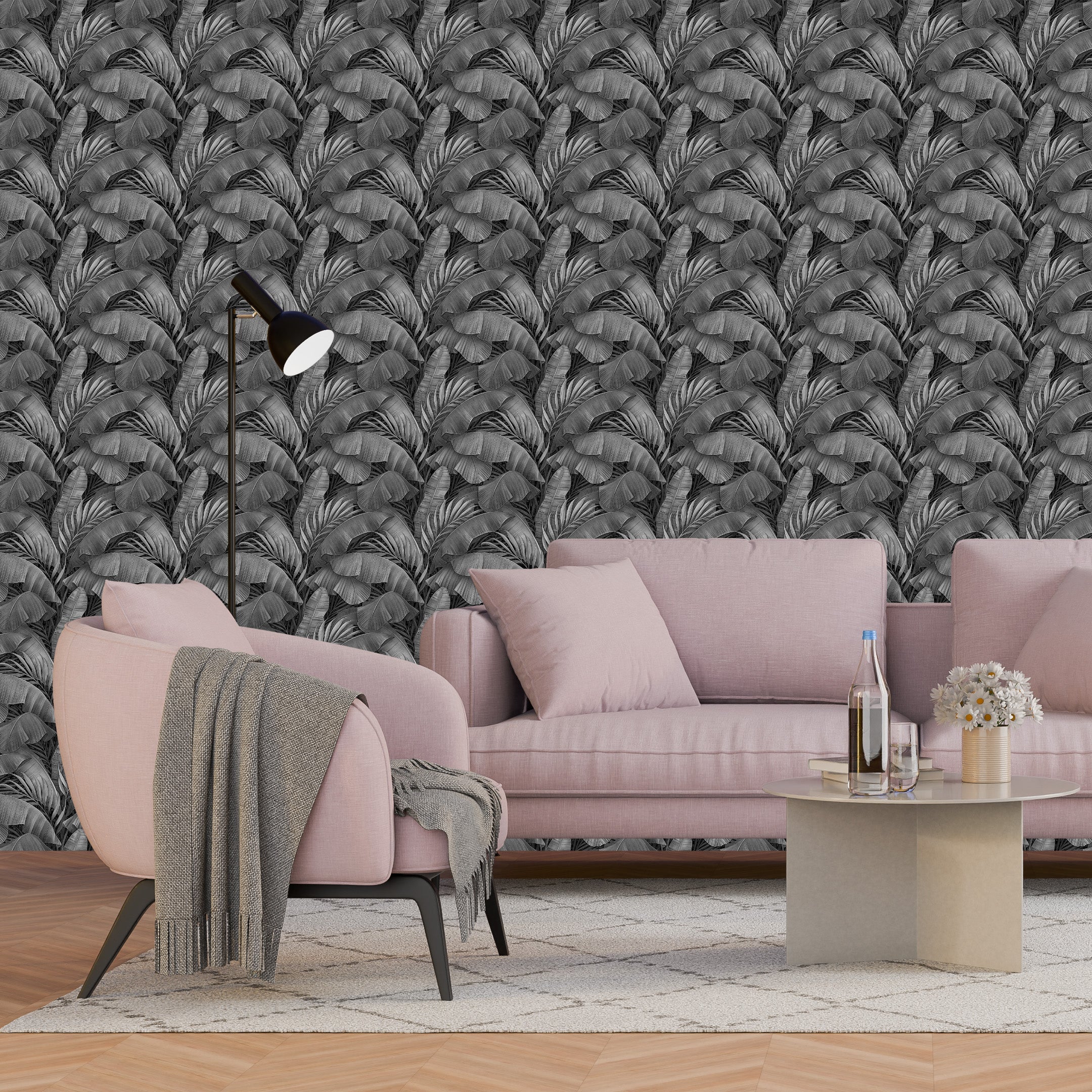 3D Lush Tropics - Printed Wallpaper