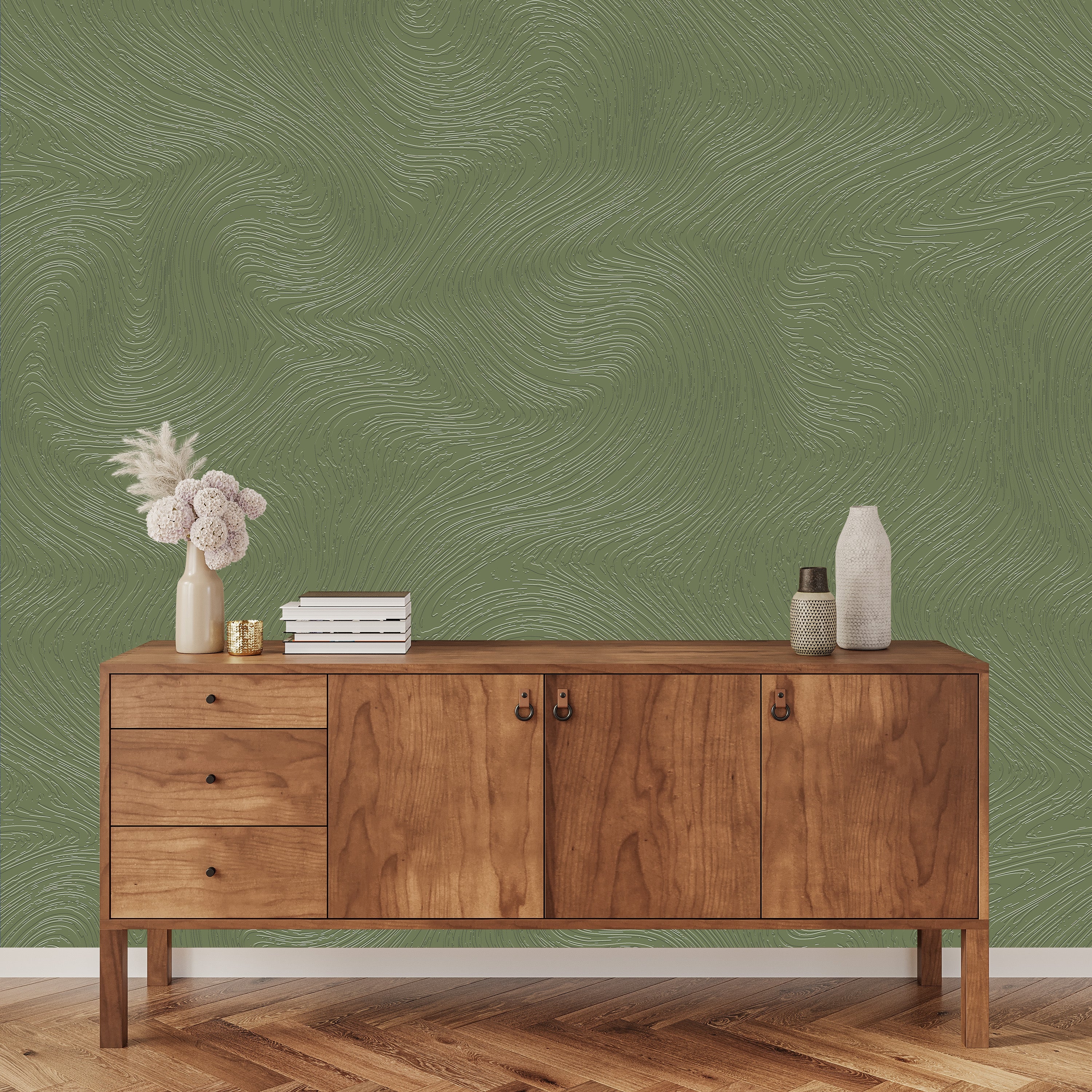 3D Marbled Motion - Paintable Mural