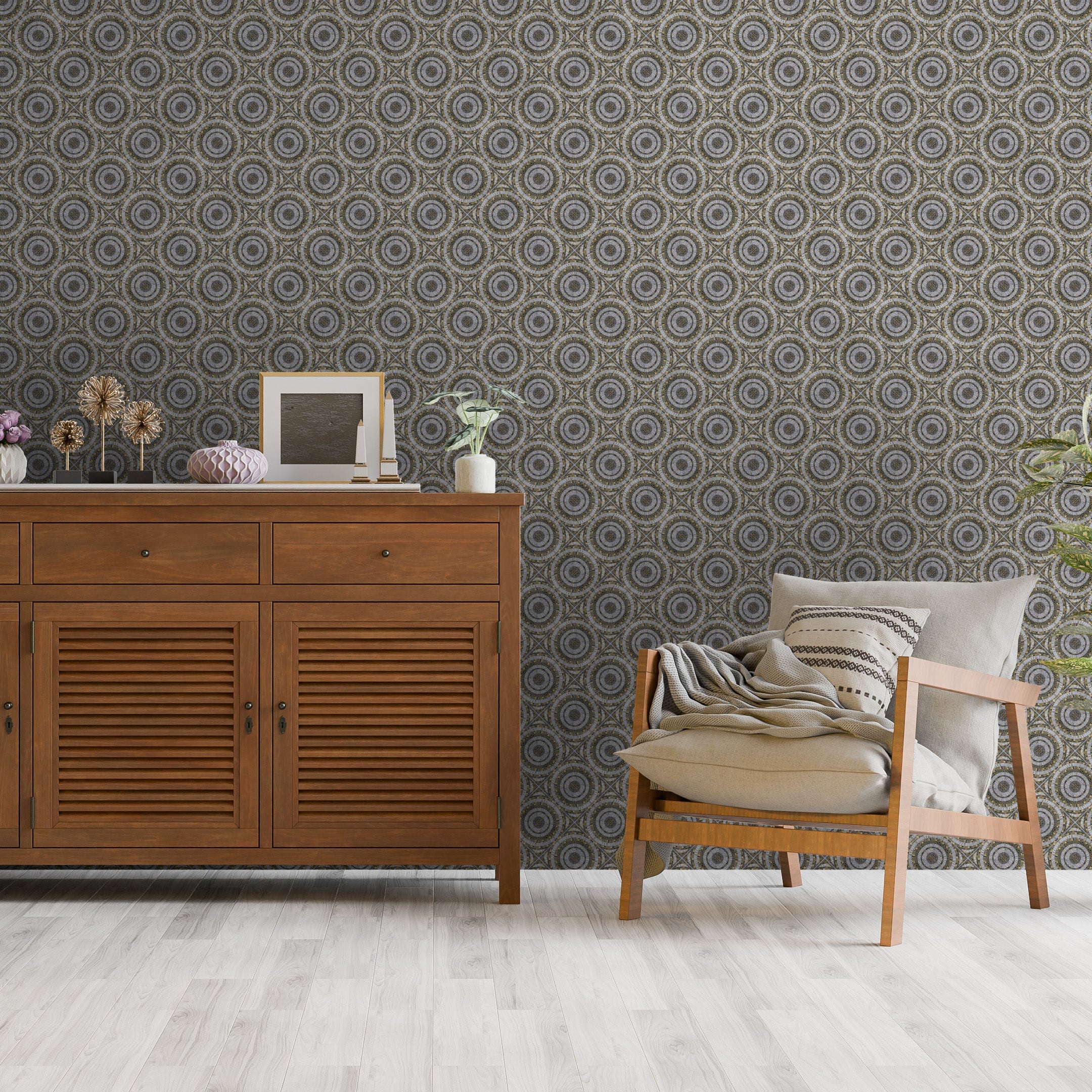 3D Handcrafted Tiles - Printed Wallpaper