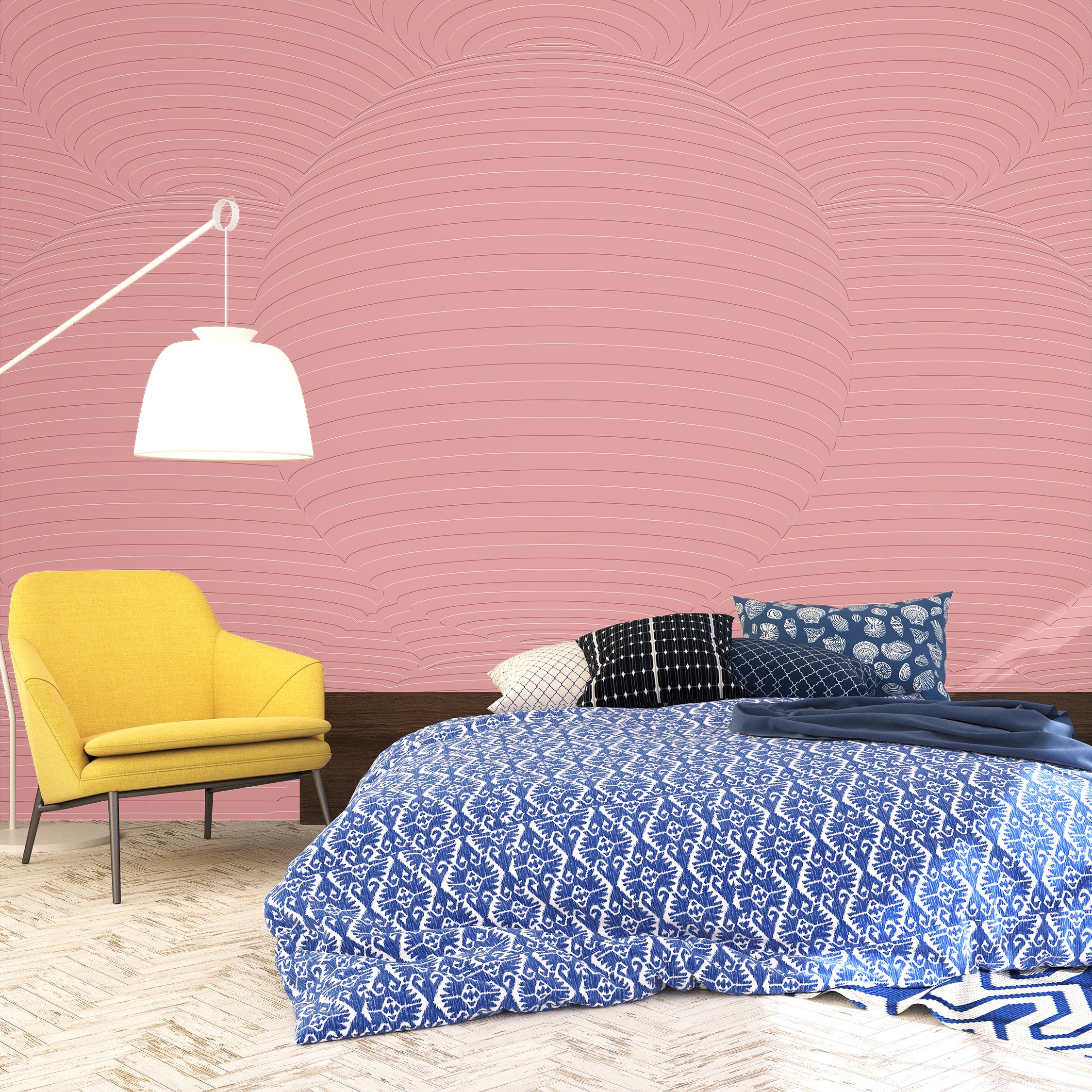 3D Infinity Sphere - Paintable Mural