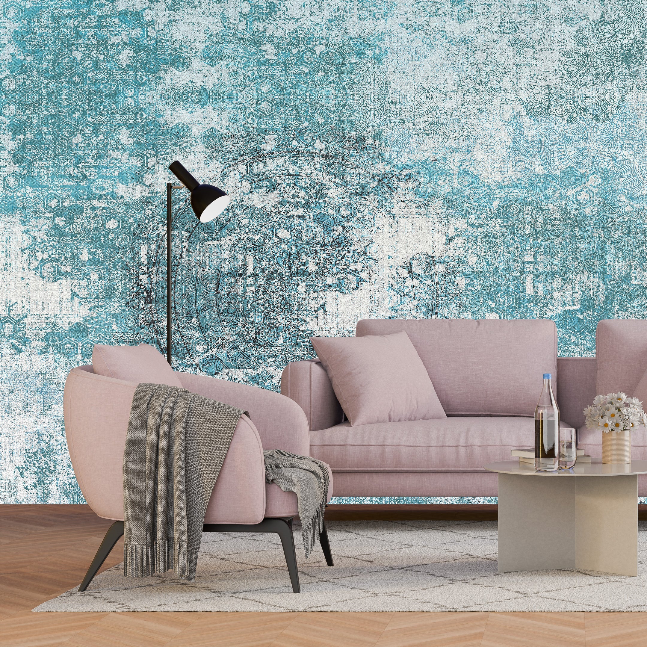 3D Distressed Vintage - Printed Mural