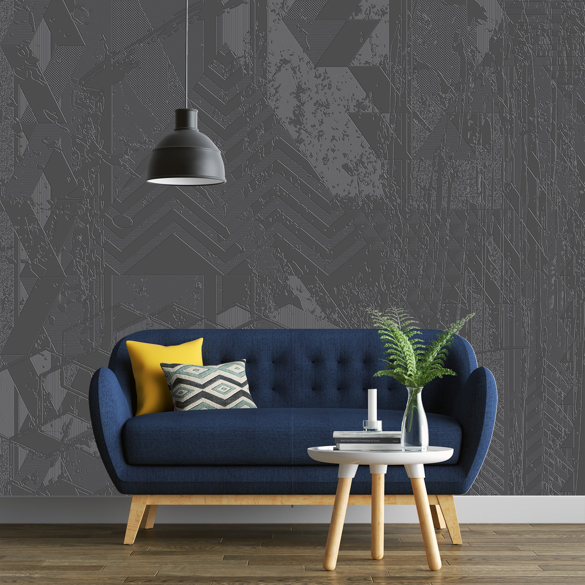 3D Digital Fracture - Paintable Mural