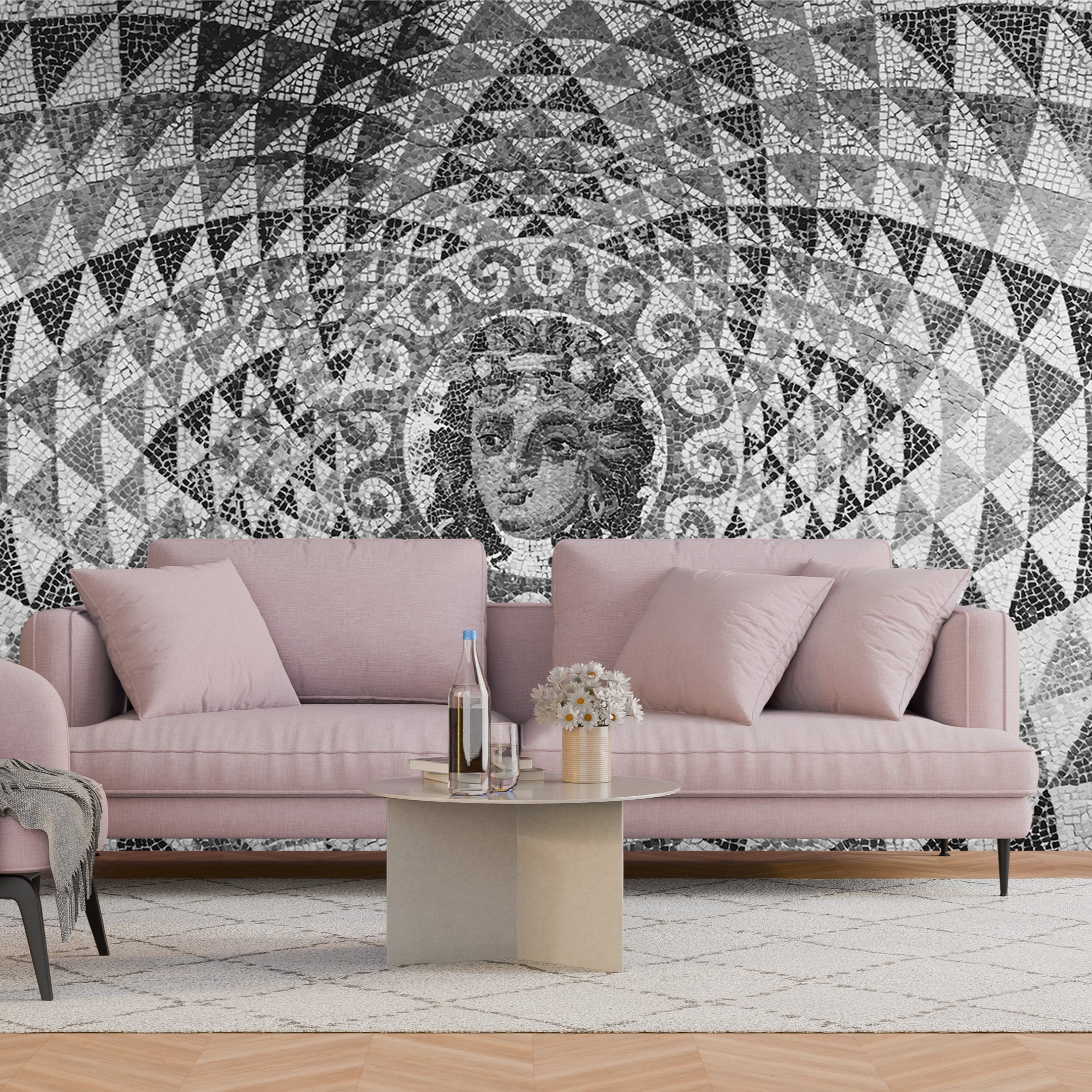 3D Ancient Mosaic - Printed Mural