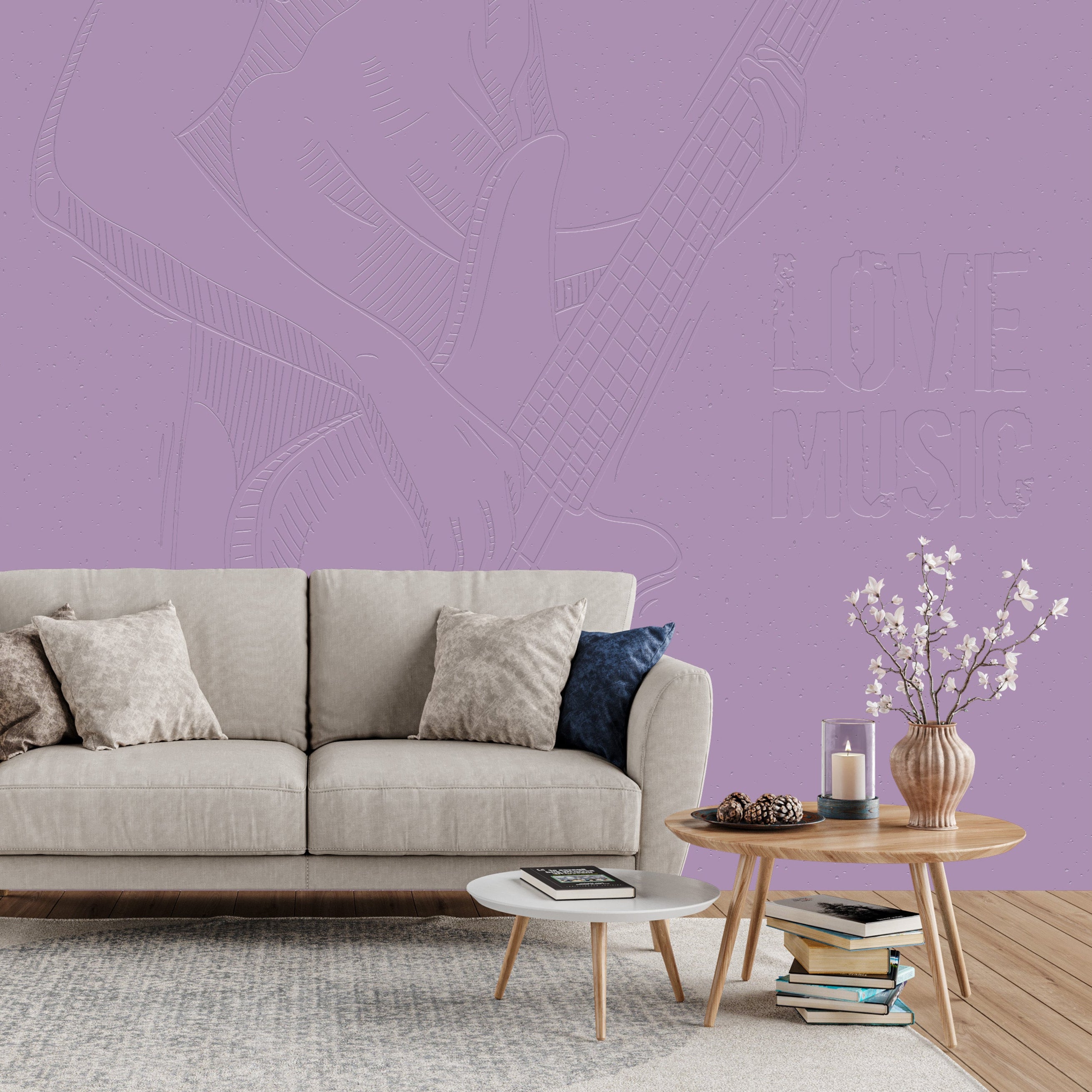 3D Bass Groove - Paintable Mural