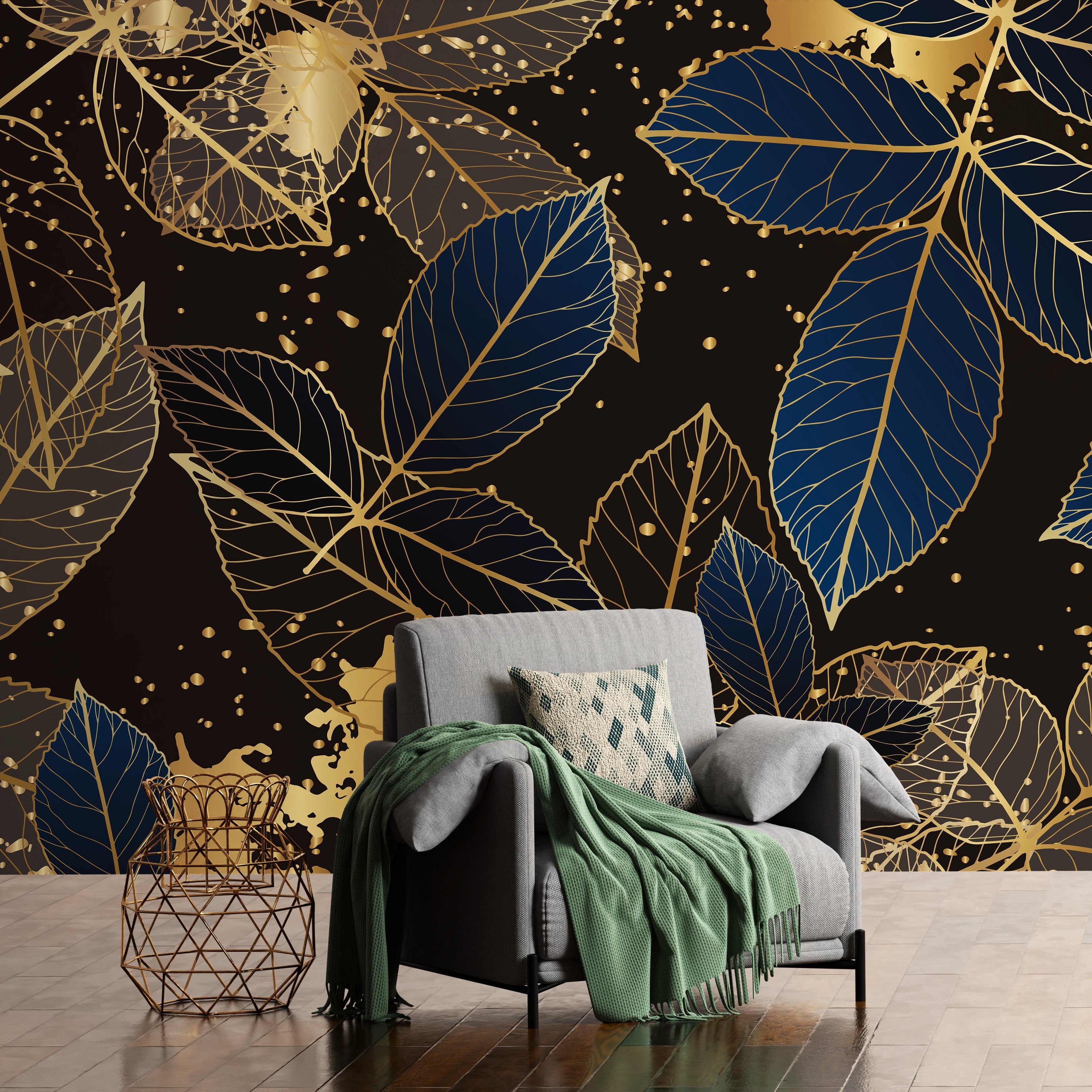 Sapphire & Gold Botanical