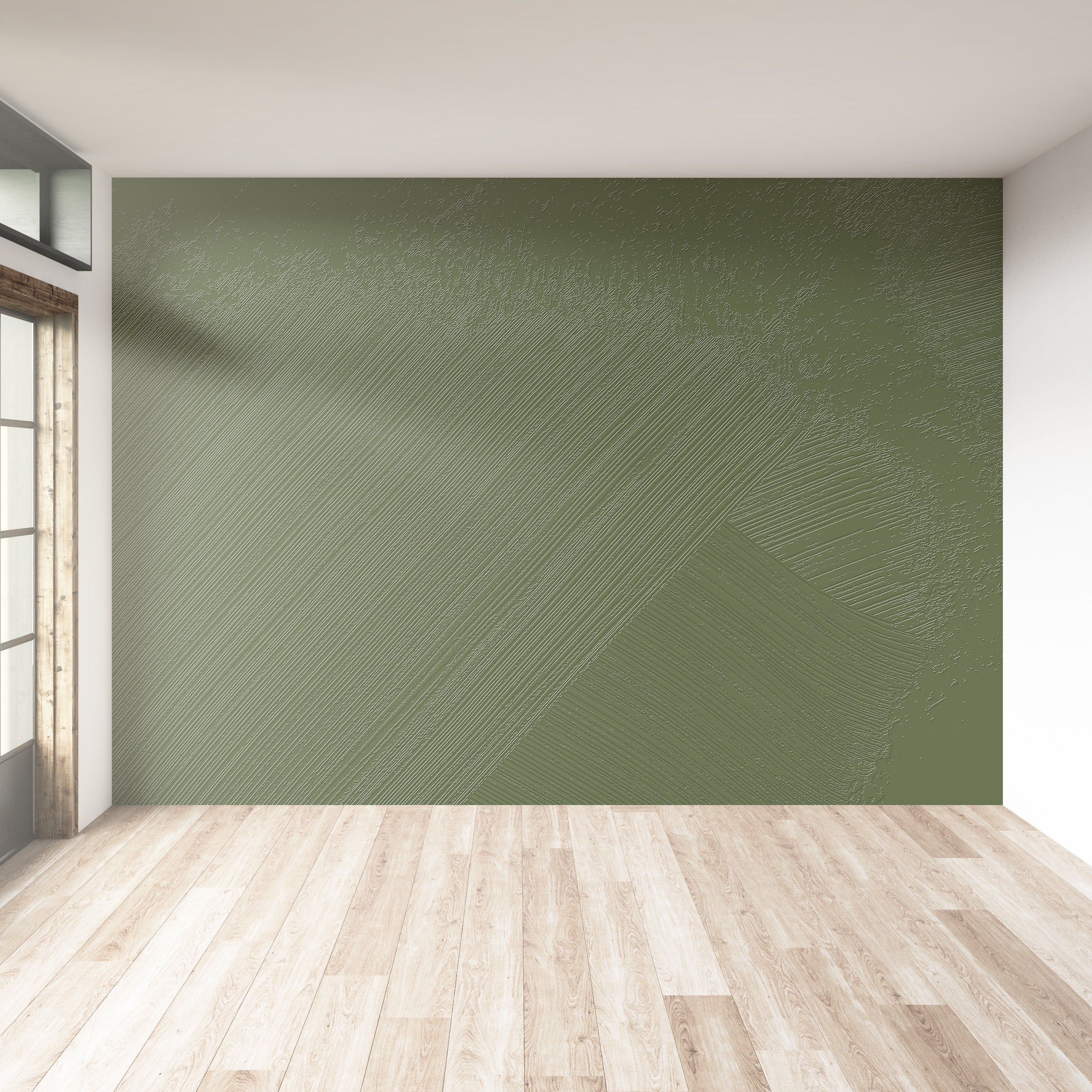 3D Surreal Brushstroke - Paintable Mural