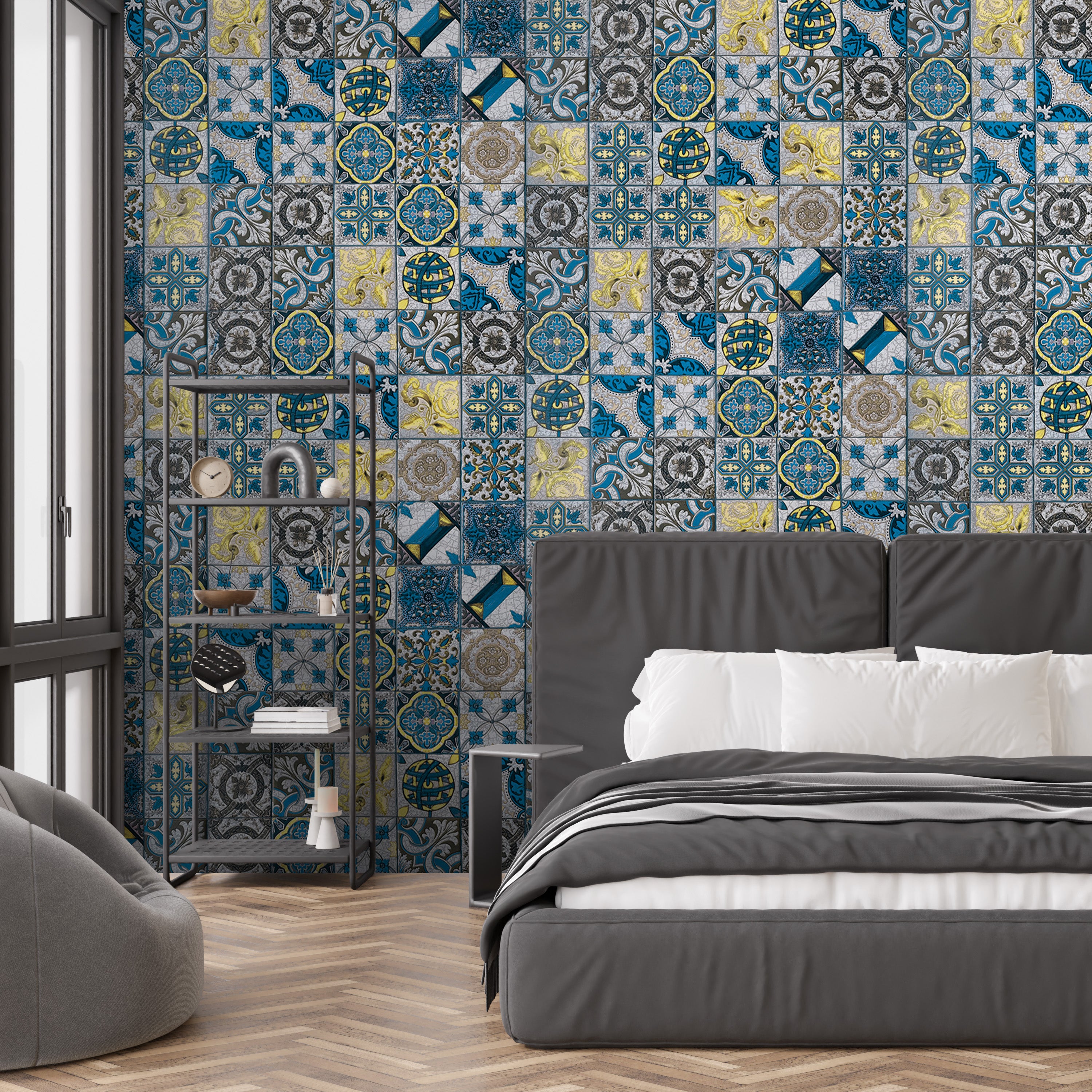 3D Mediterranean Tiles - Printed Mural