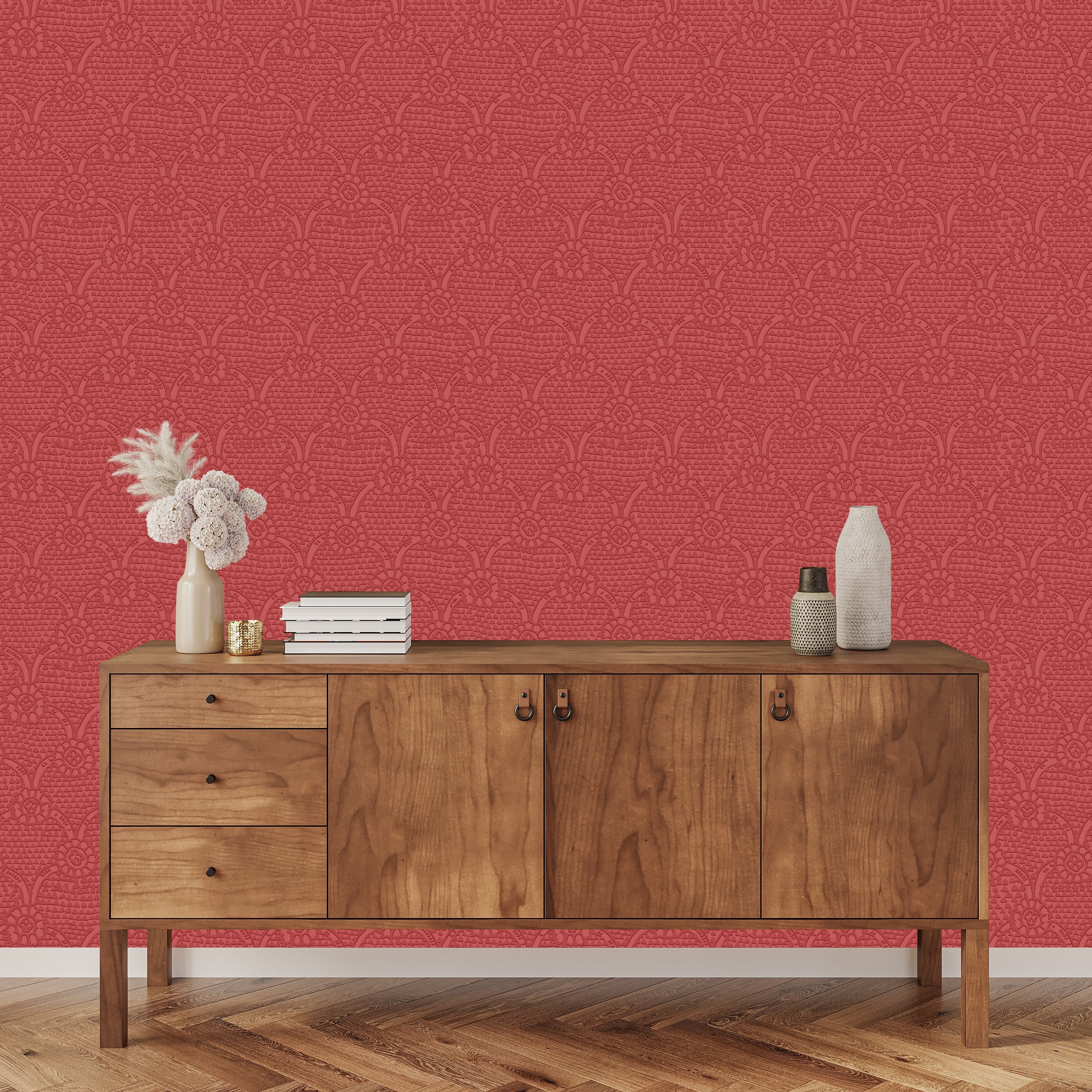 3D Sketched Circle Texture - Paintable Wallpaper