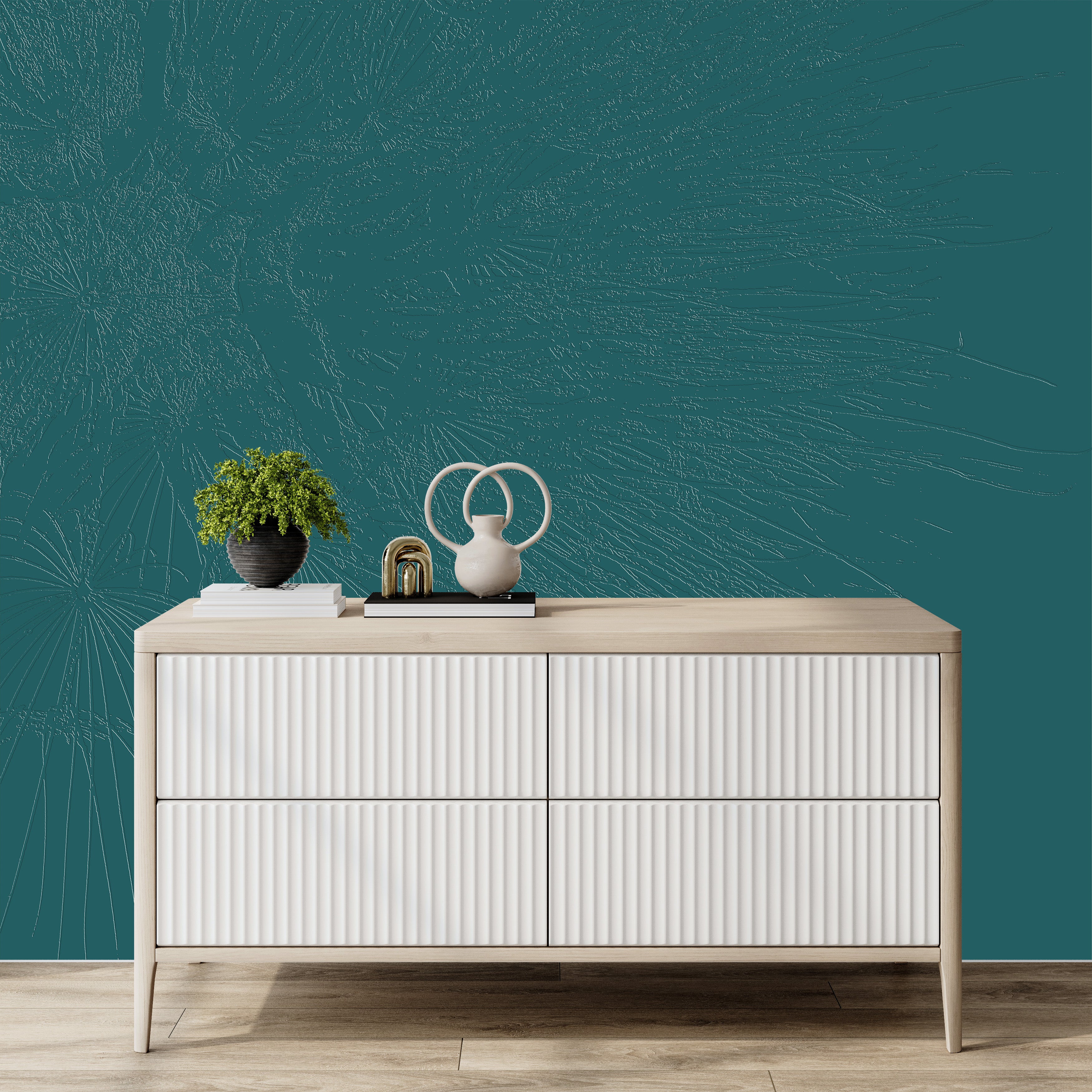 3D Ecliptic Ray - Paintable Mural