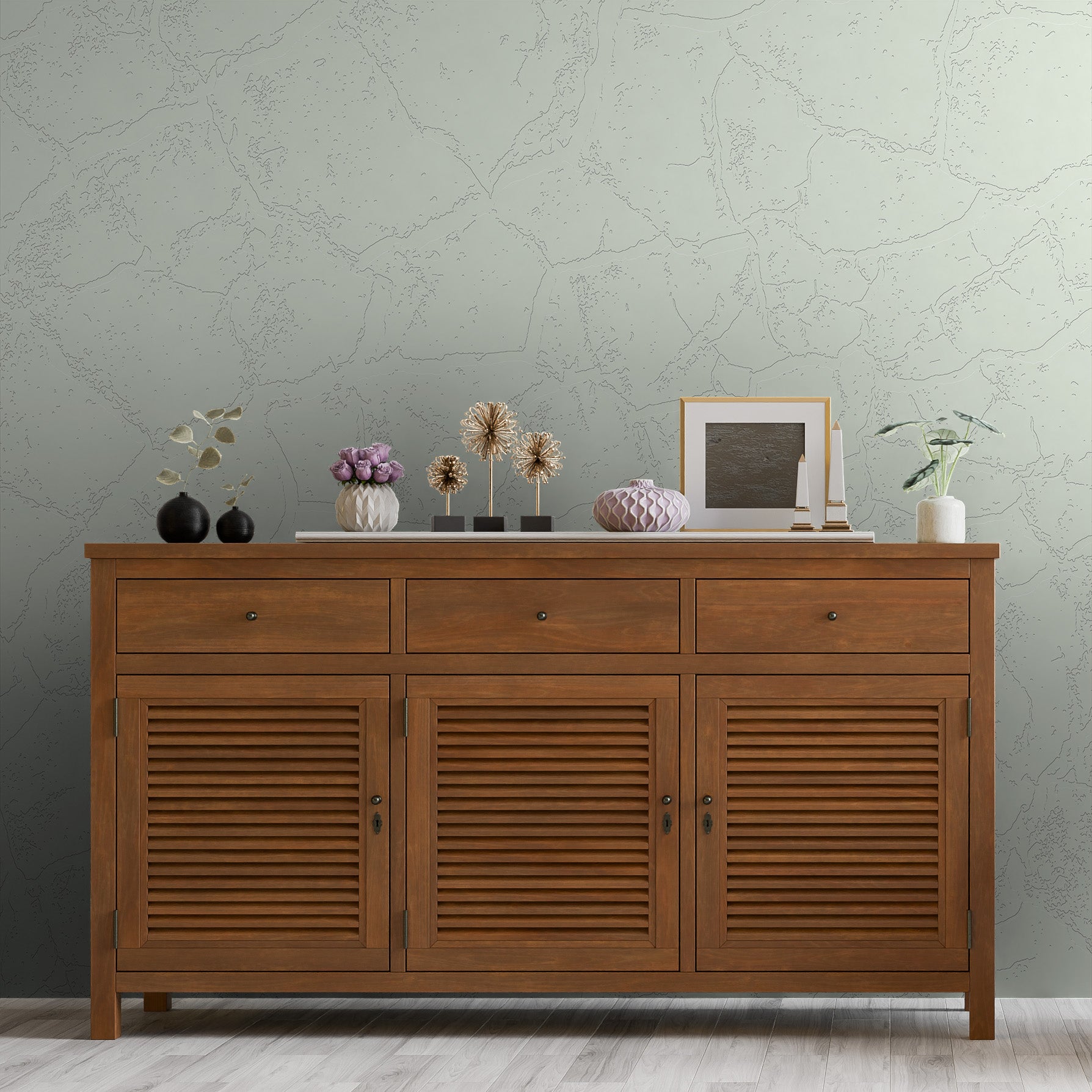 3D Erosion Contour - Paintable Mural