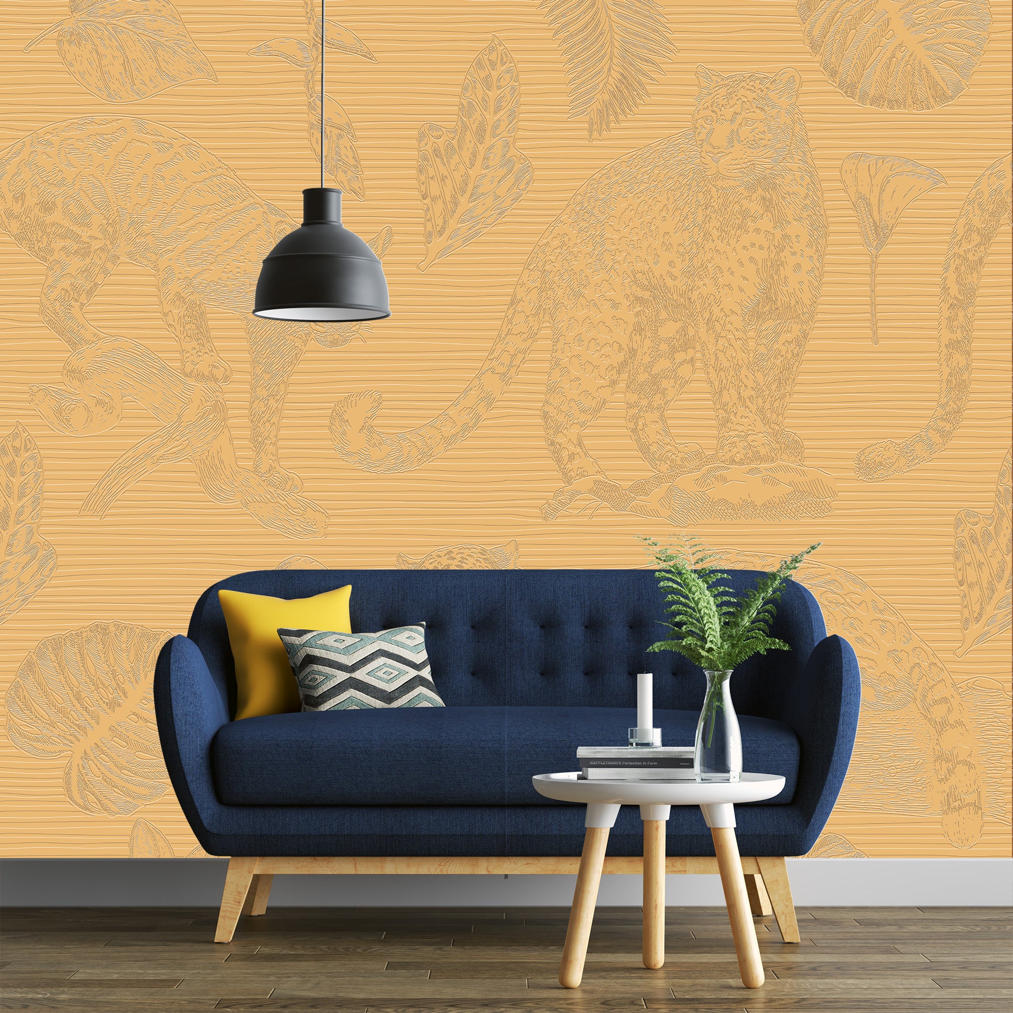 3D Jungle Shadows - Paintable Mural