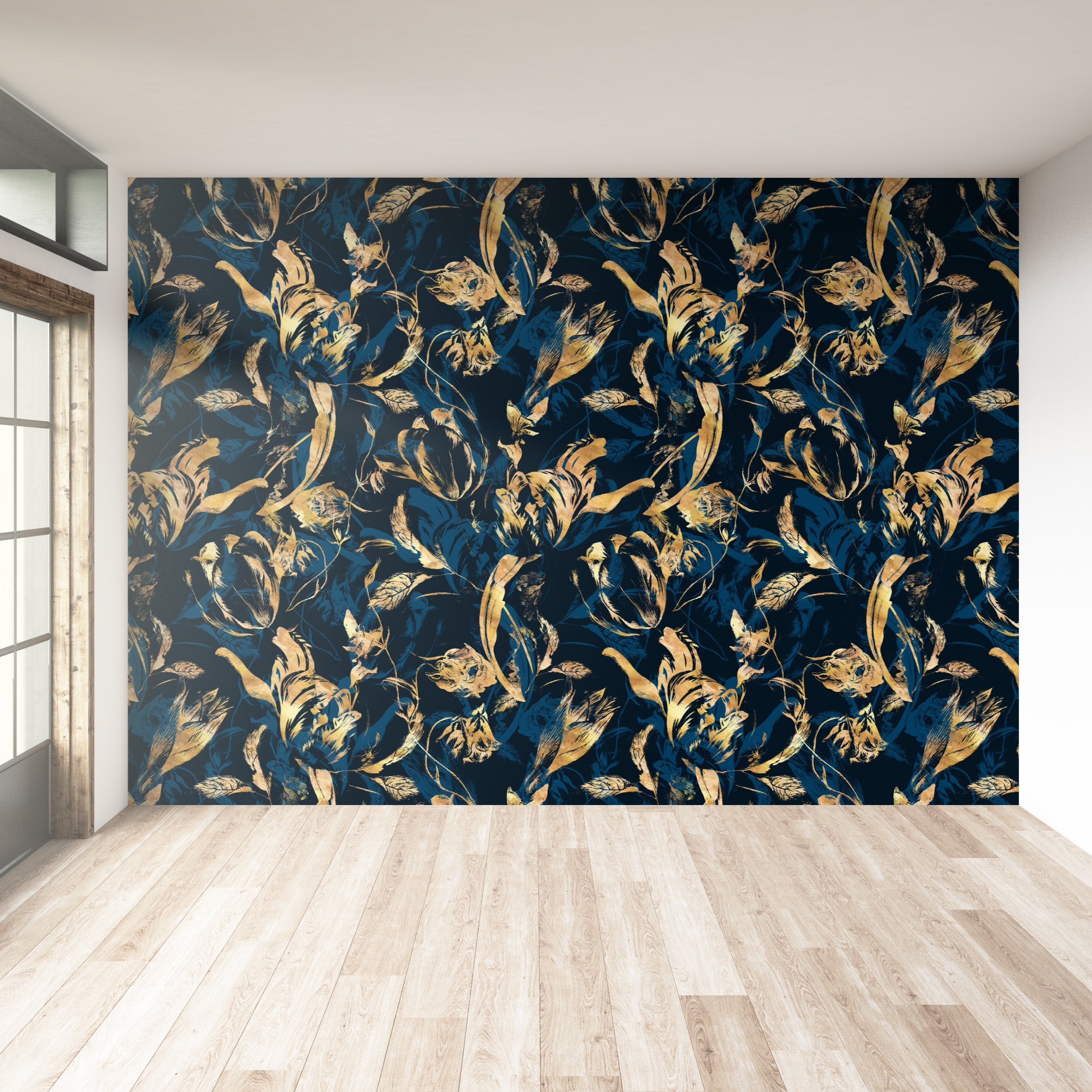Royal Botanical - Gold Peonies