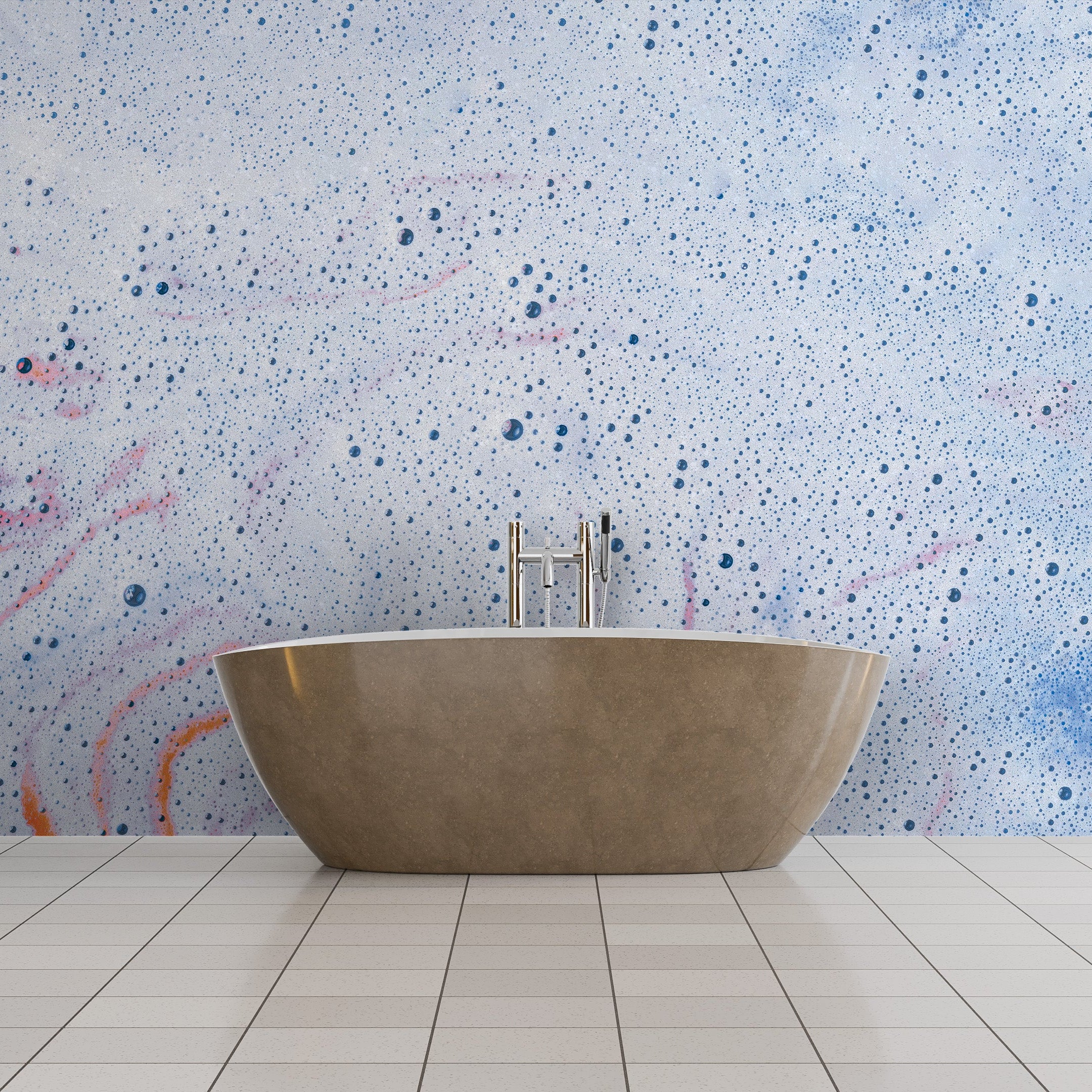 3D Bubble Bath - Printed Mural