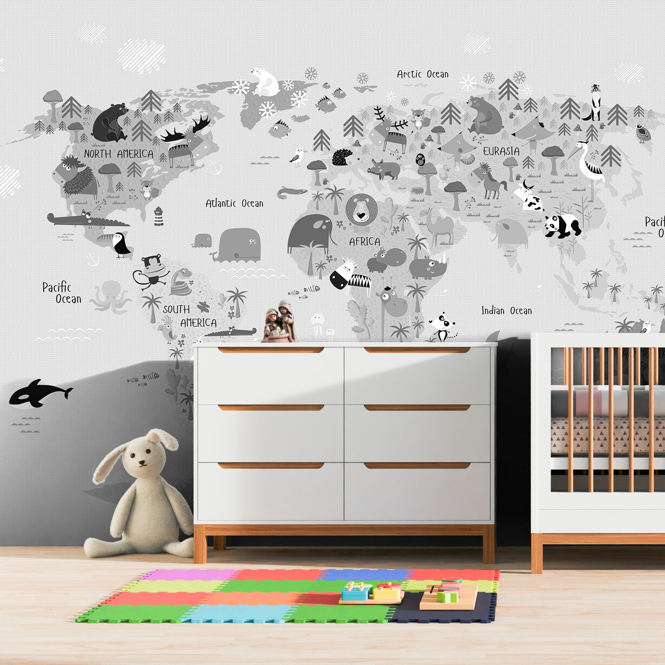3D Animal Planet - Printed Mural