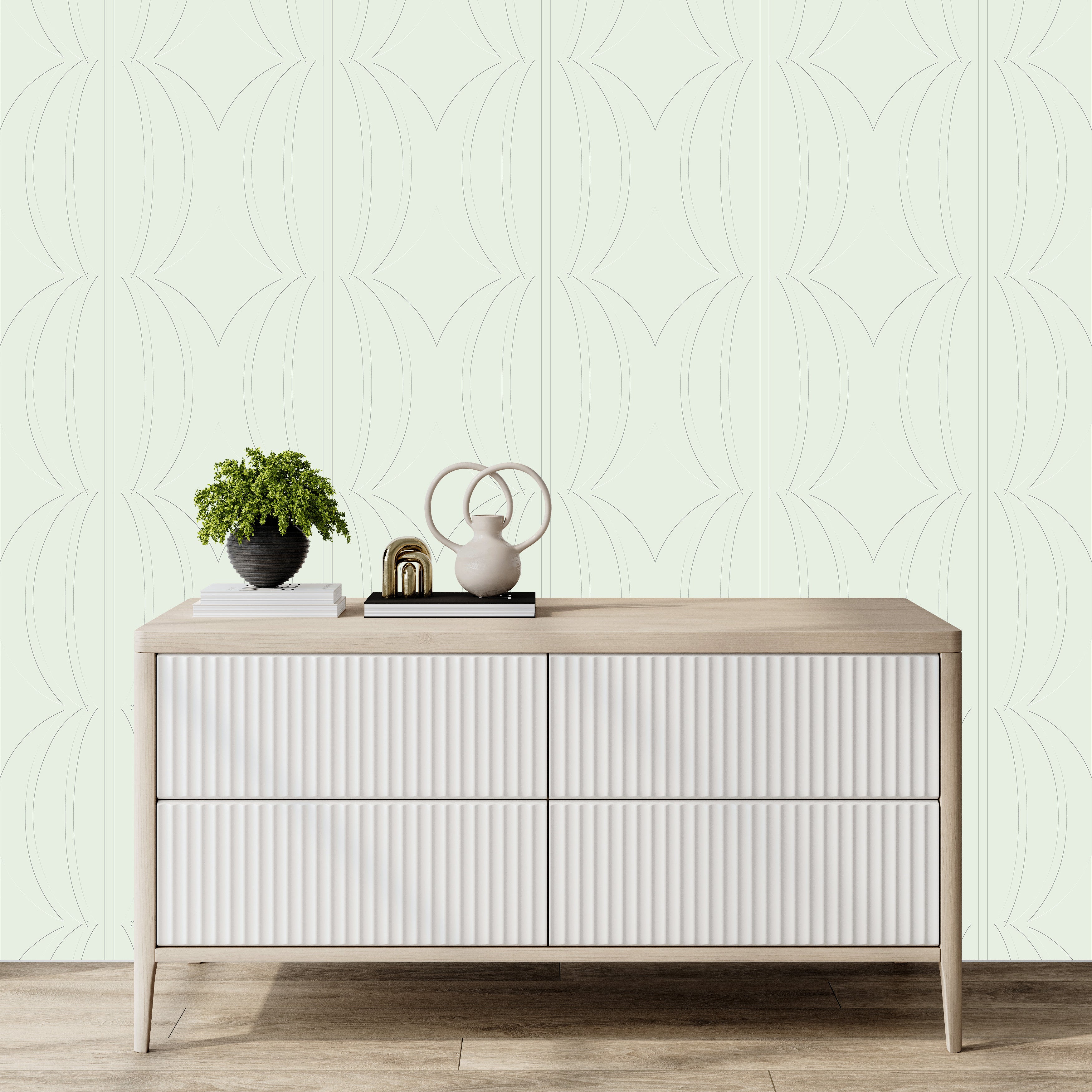 3D Geometric Halo Mesh - Paintable Wallpaper