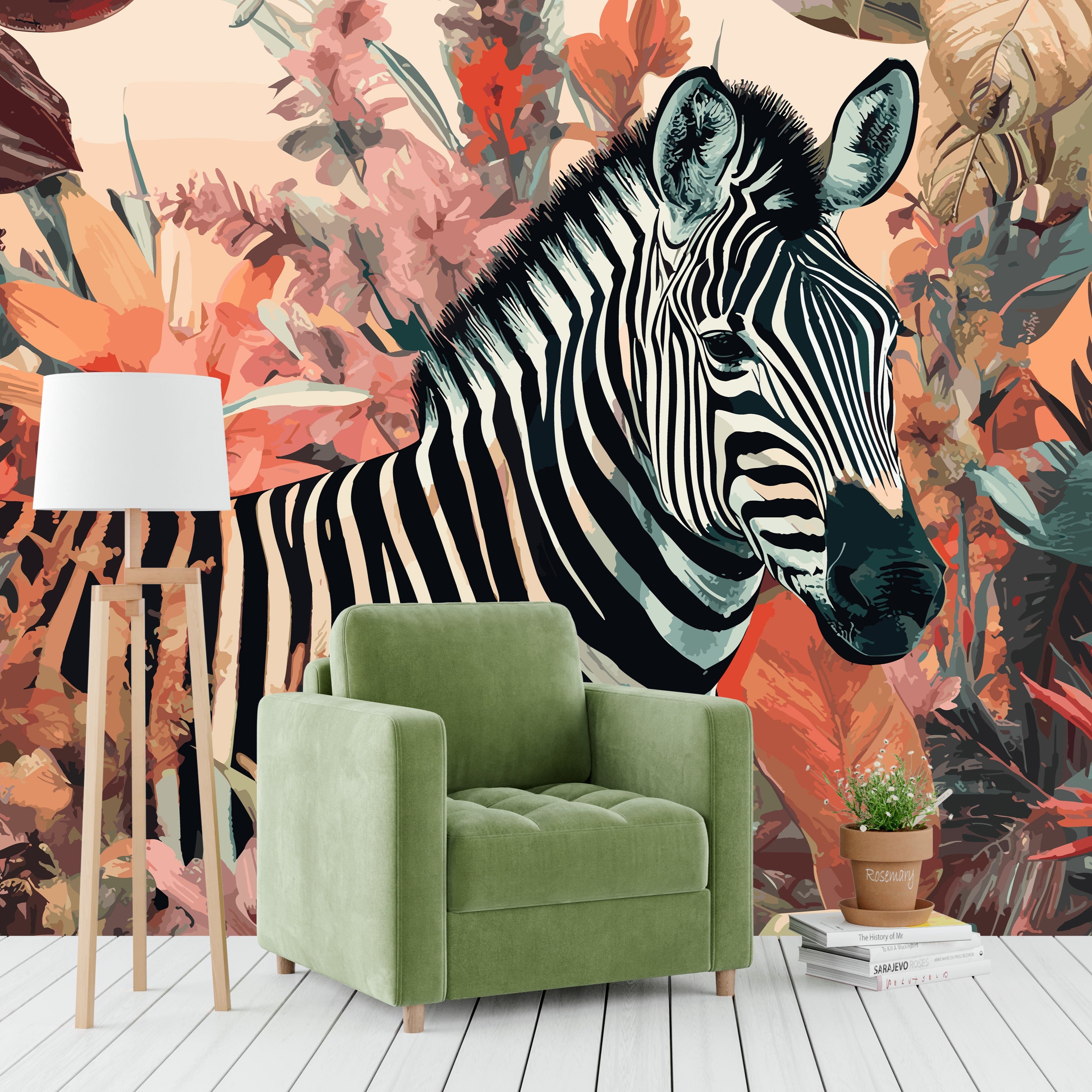 Zebra in Bloom
