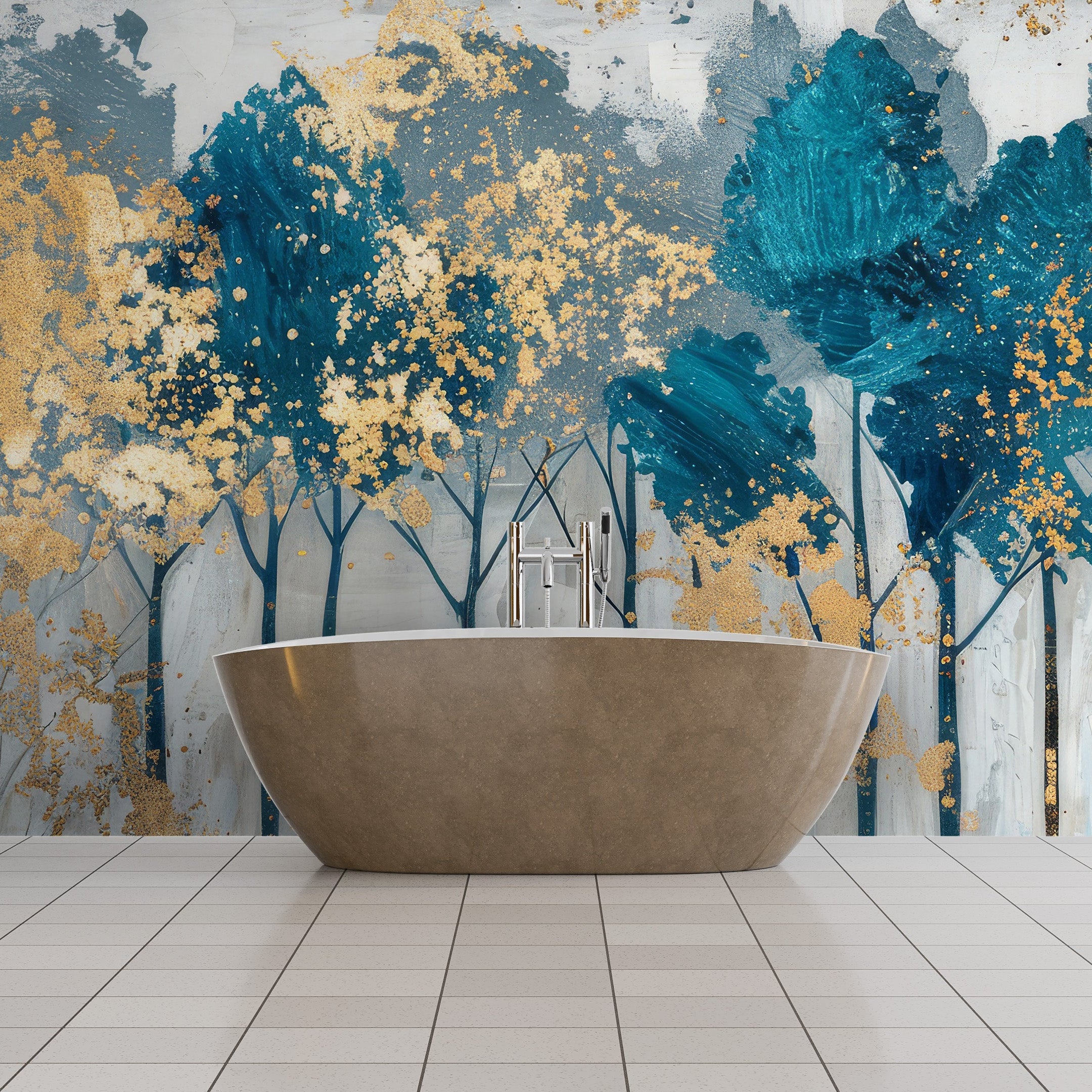Blue Woods Golden Mist