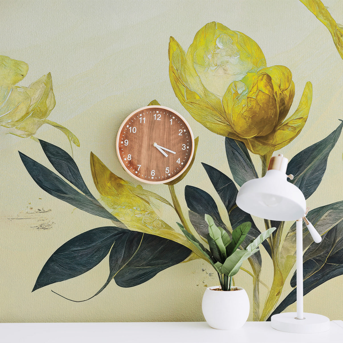 3D Floral Radiance - Printed Mural