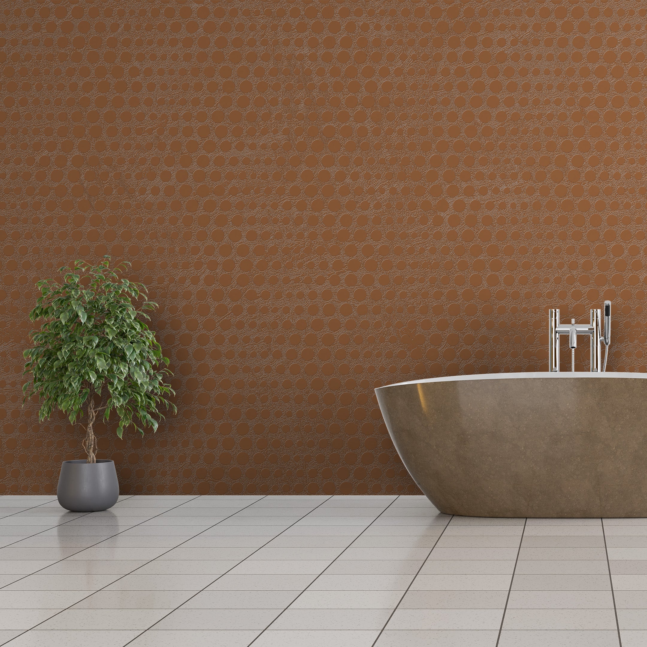 3D Delicate Dots - Paintable Wallpaper