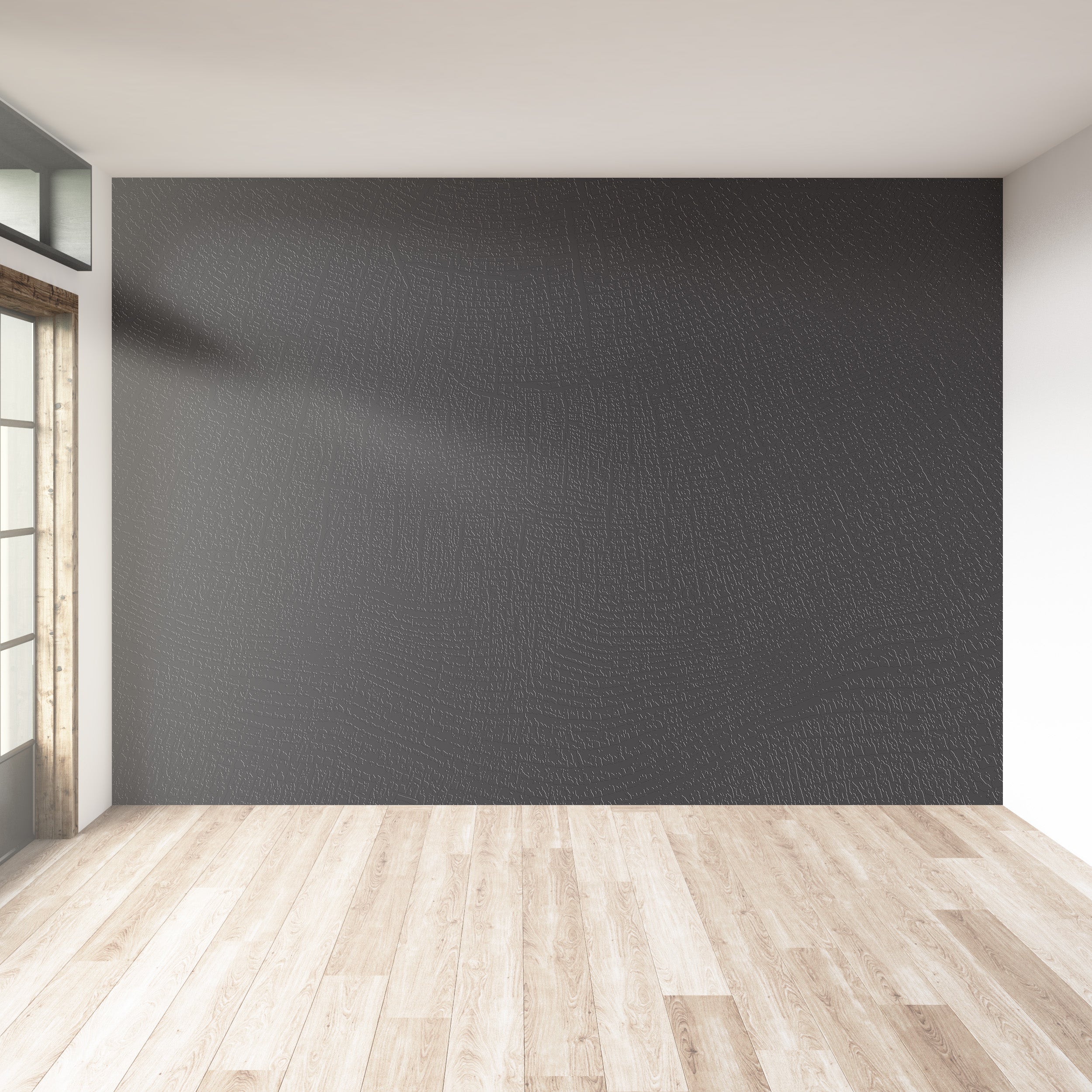 3D Radial Timber - Paintable Mural