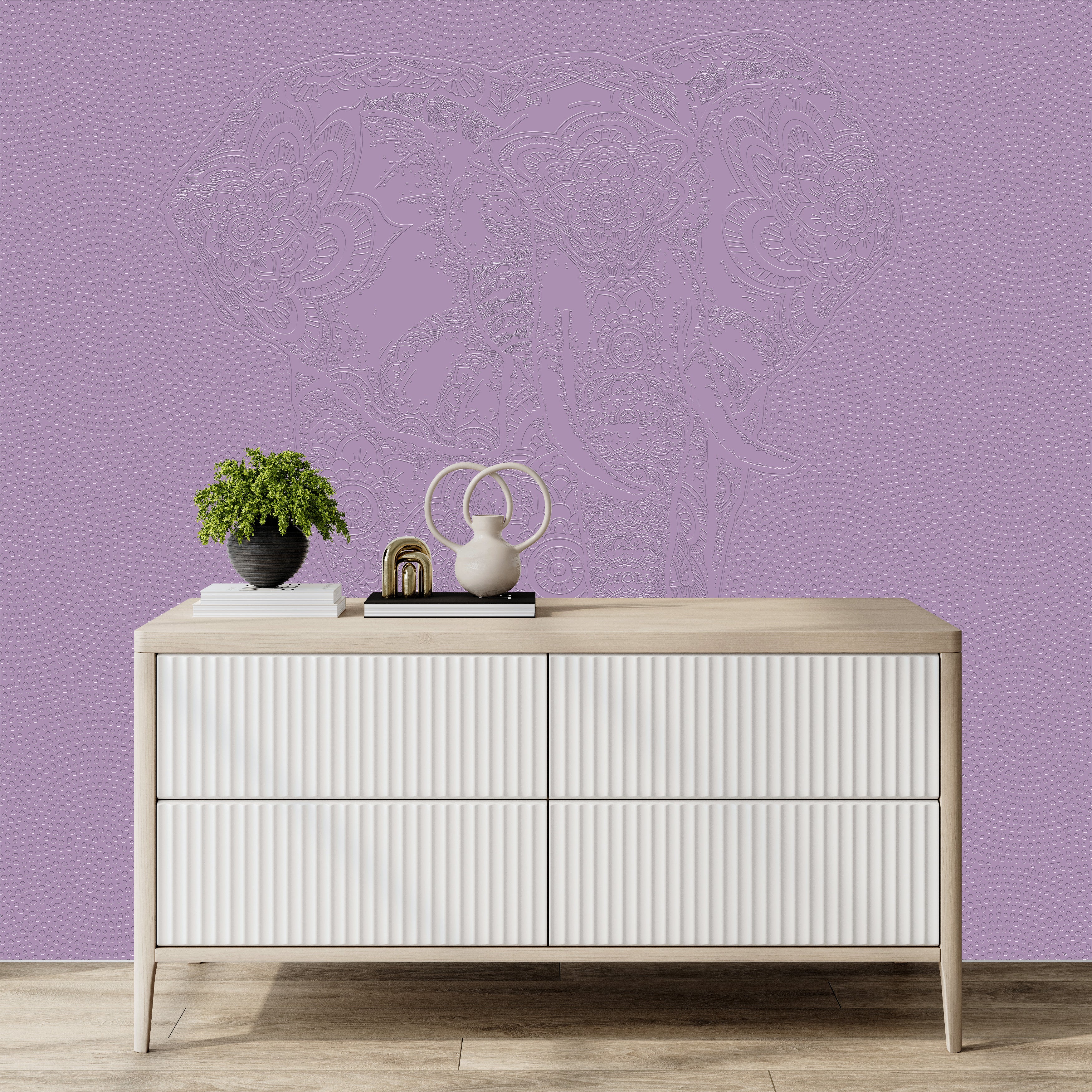 3D Guardian of Serenity - Paintable Mural