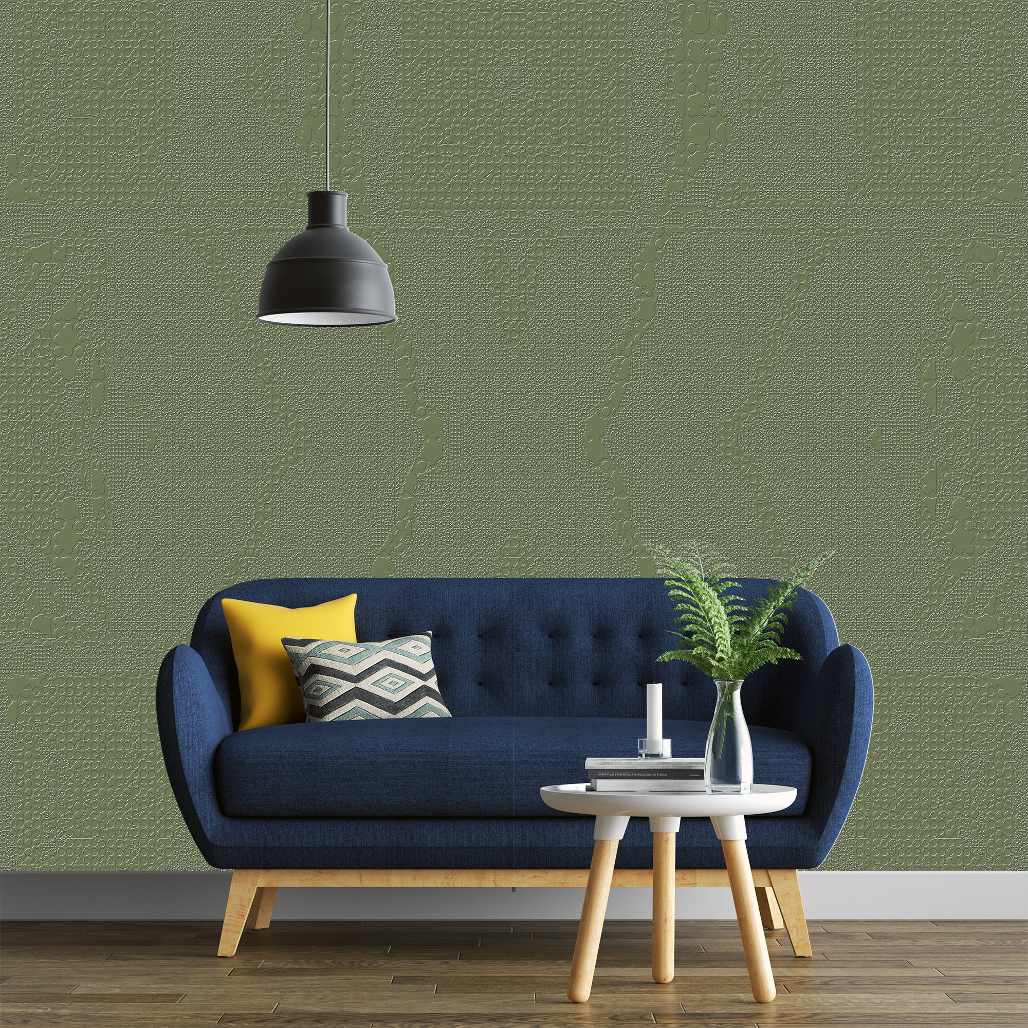 3D Delicate Symmetry - Paintable Wallpaper